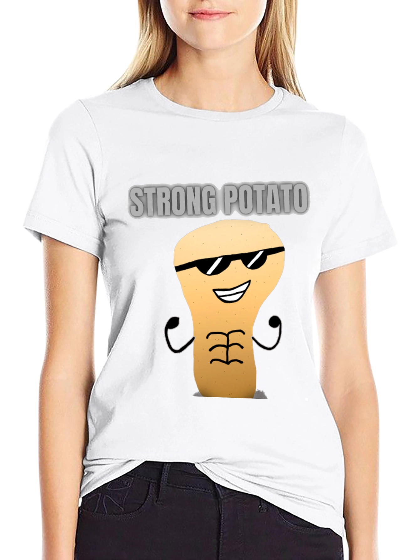 Strong Potato Graphic T-Shirt
