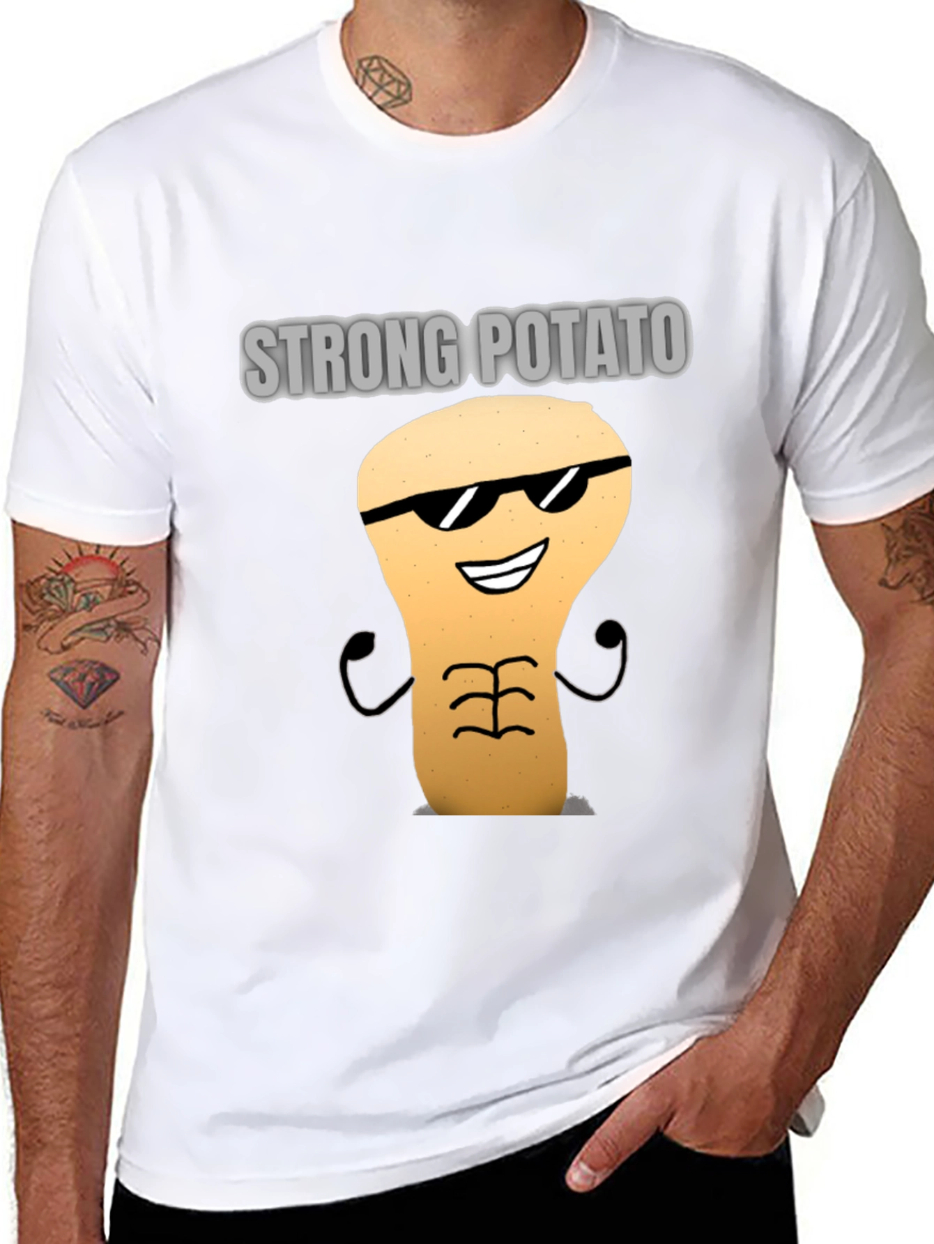 Strong Potato Graphic T-Shirt