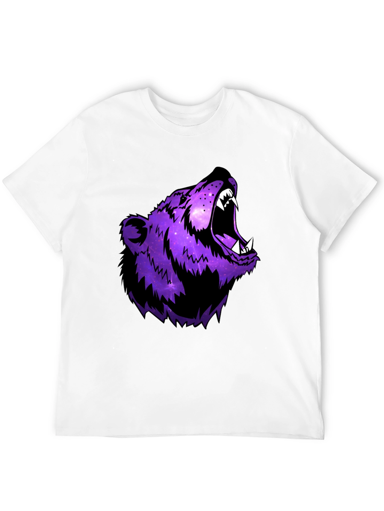 Galaxy Bear Graphic Black T-Shirt
