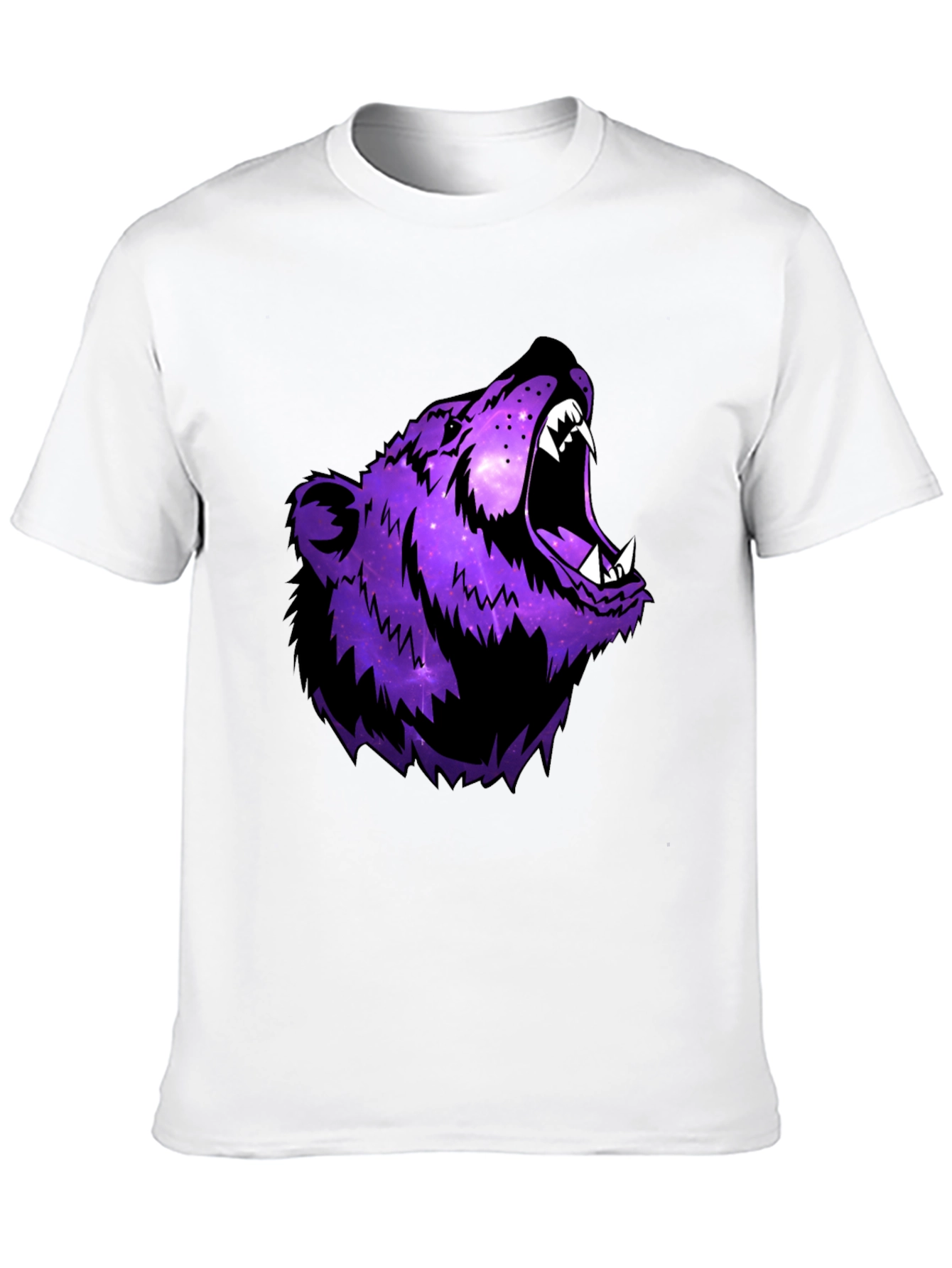 Galaxy Bear Graphic Black T-Shirt