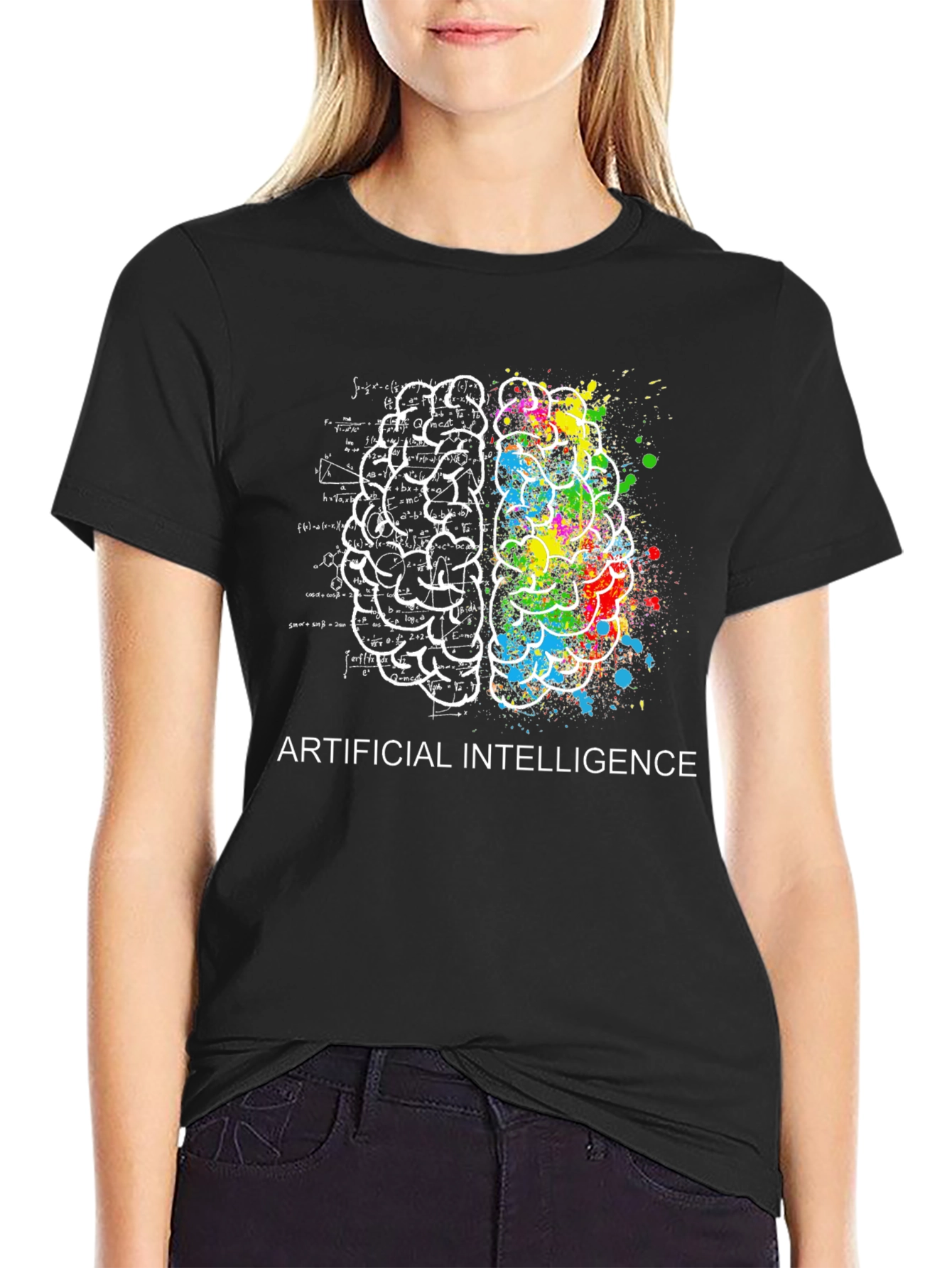 AI Brain T-Shirt - Science & Art
