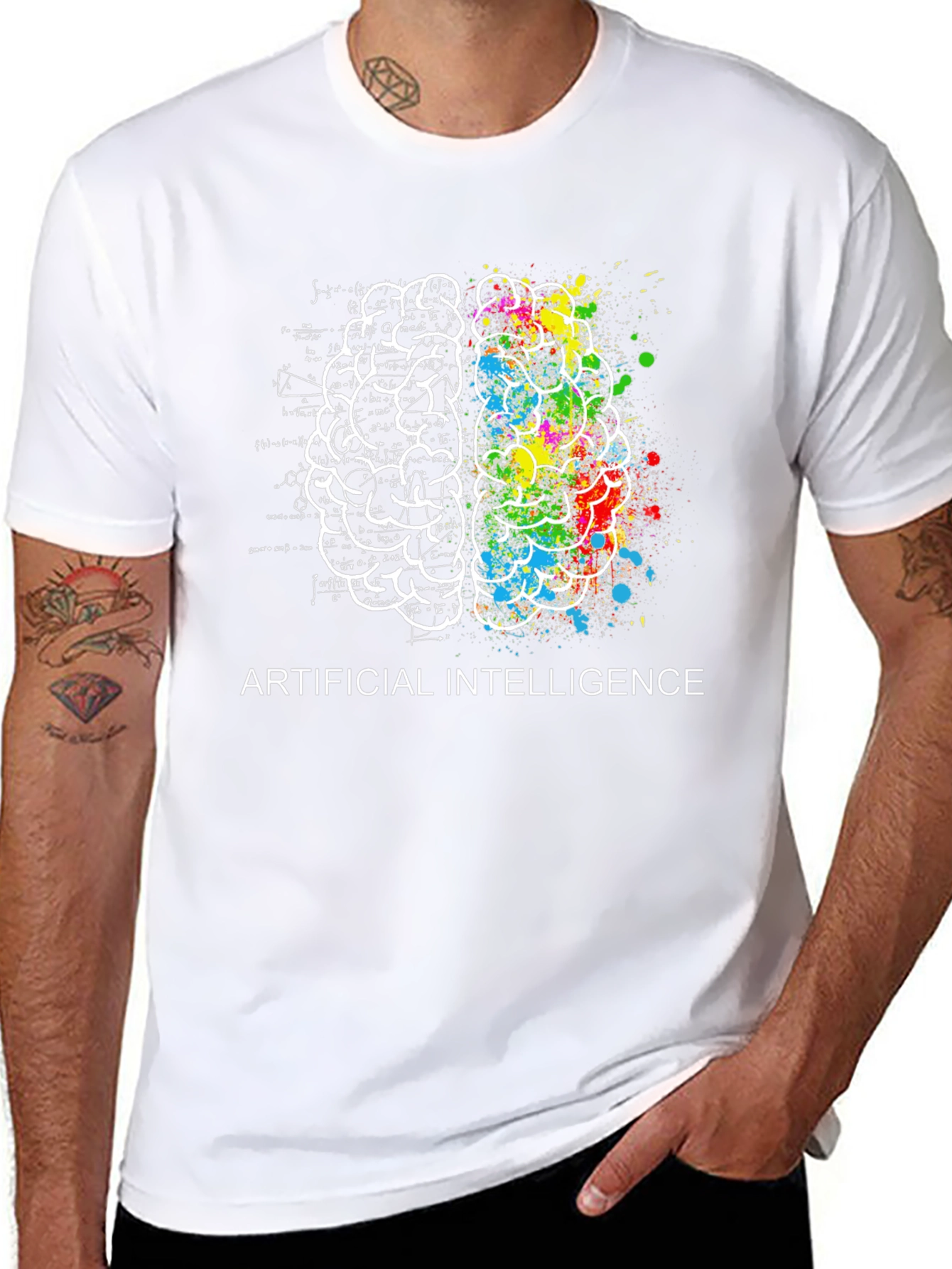 AI Brain T-Shirt - Science & Art