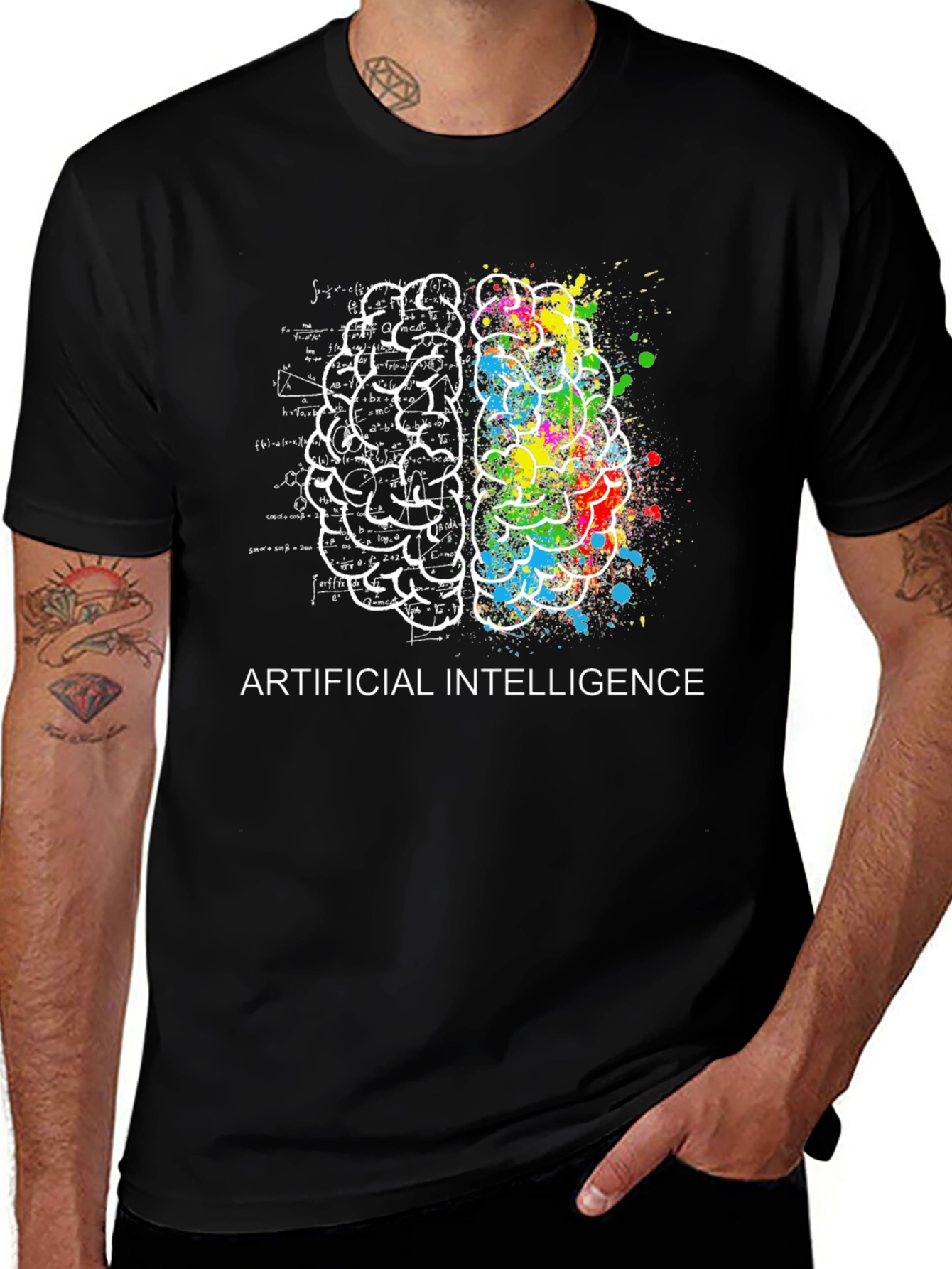 AI Brain T-Shirt - Science & Art