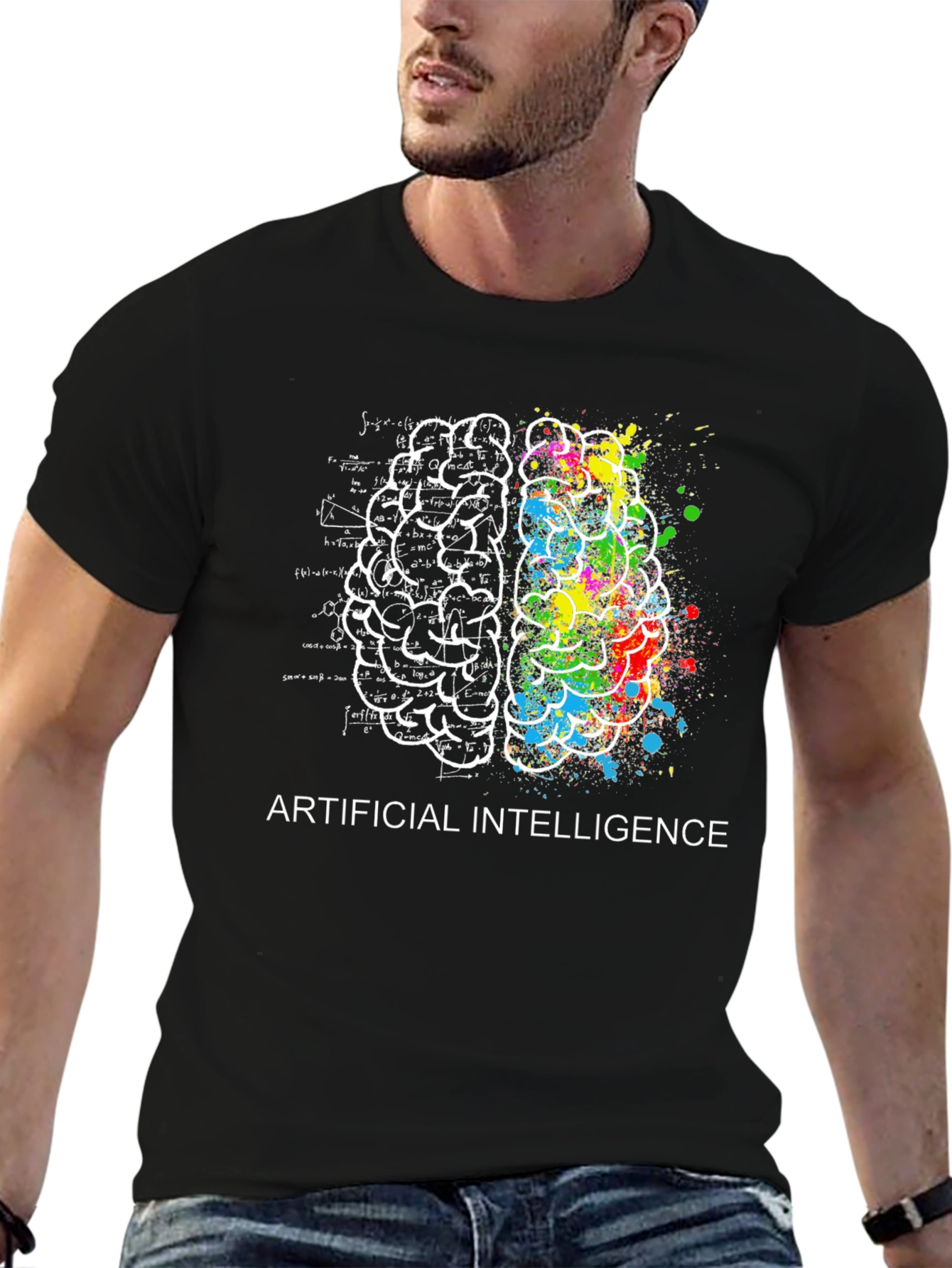 AI Brain T-Shirt - Science & Art