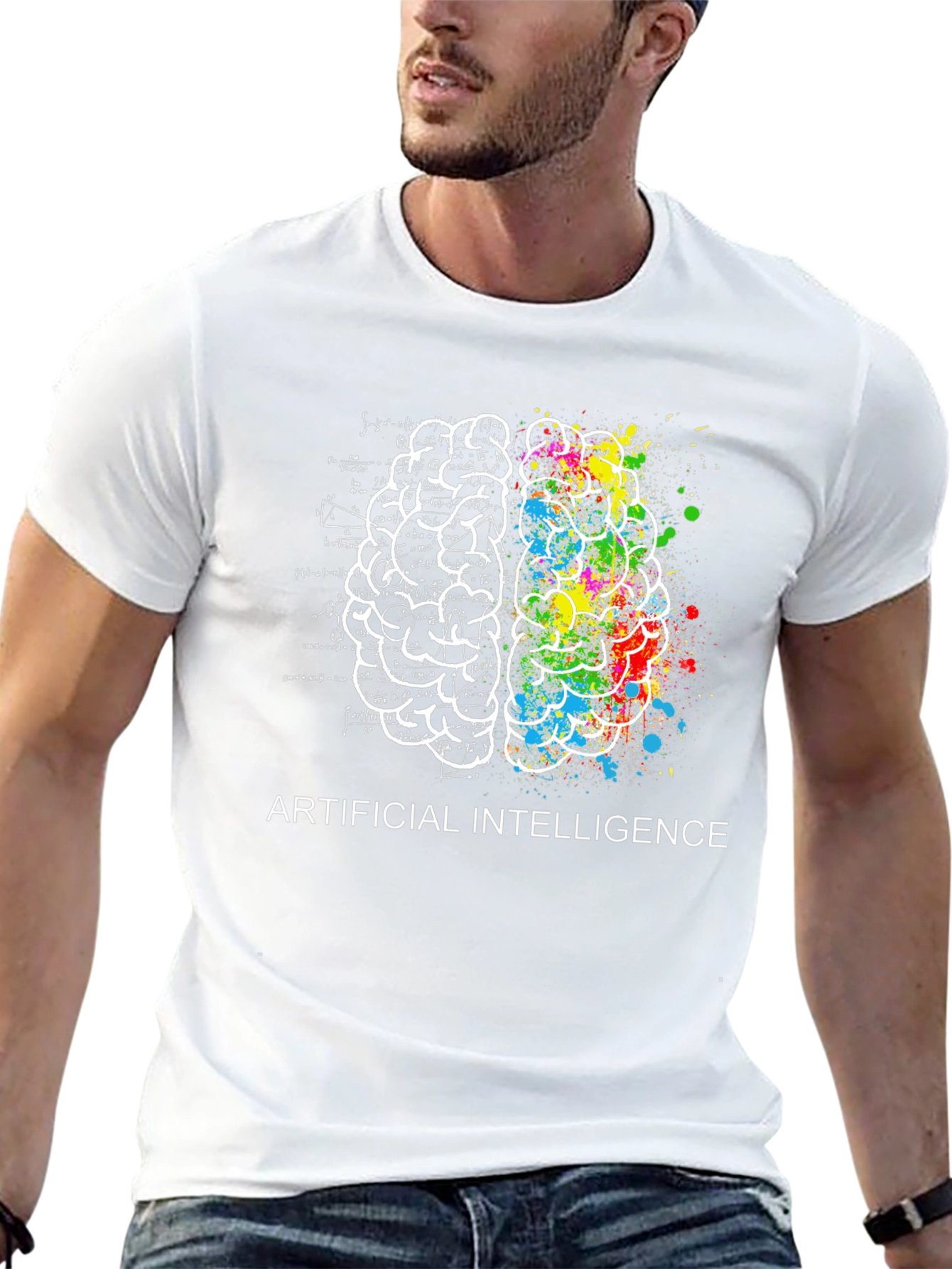 AI Brain T-Shirt - Science & Art