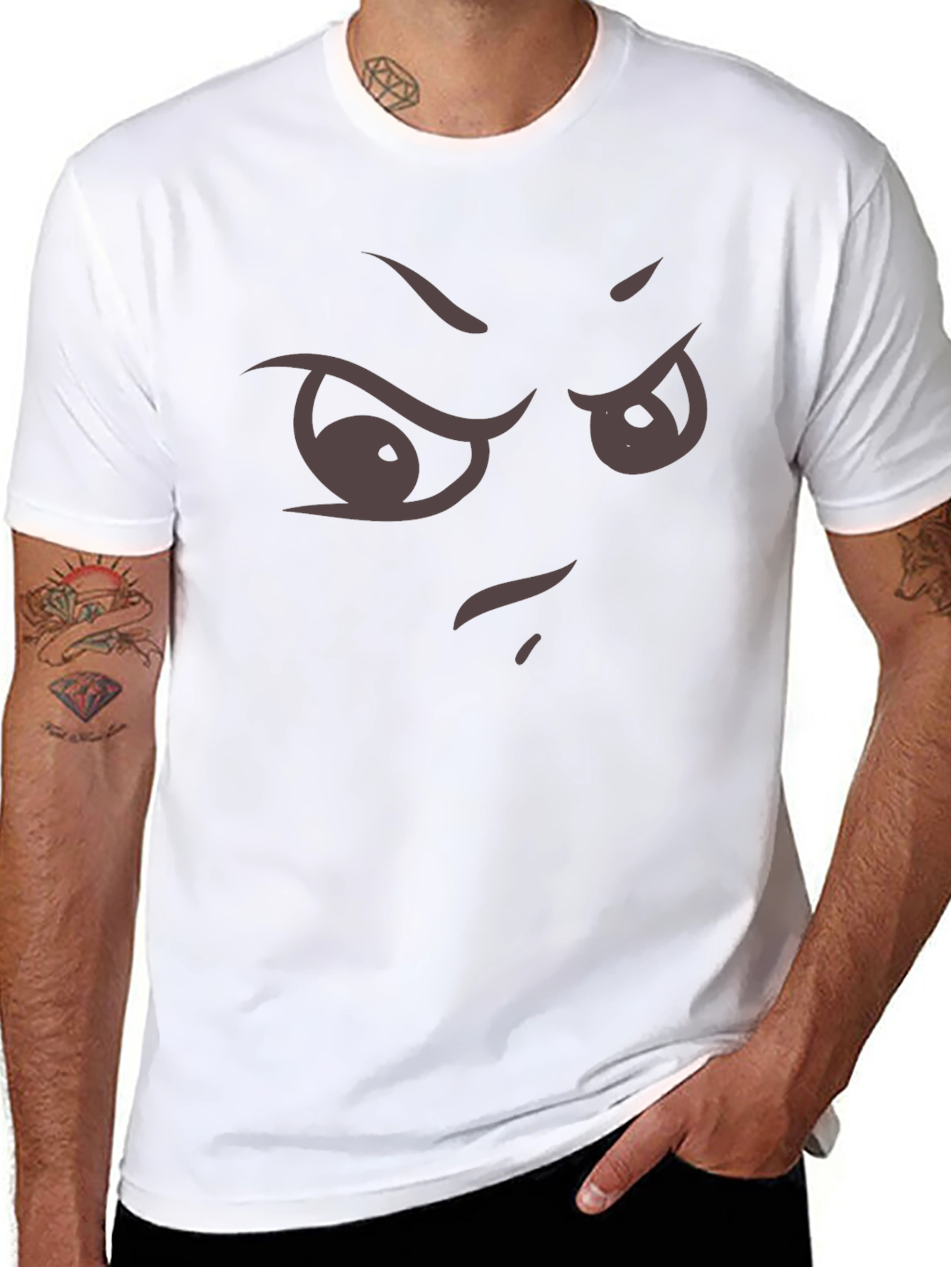Angry Eyes Graphic T-Shirt - Unique Design