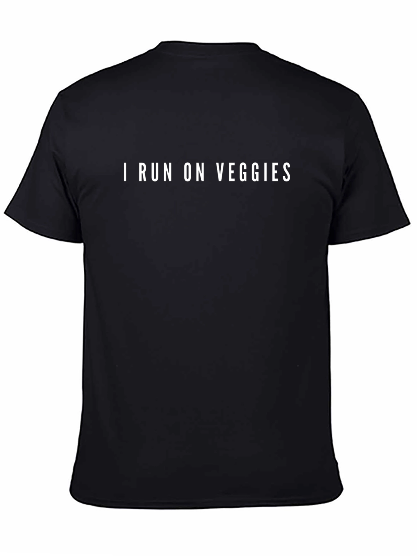 I Run on Veggies Graphic Tee - Black