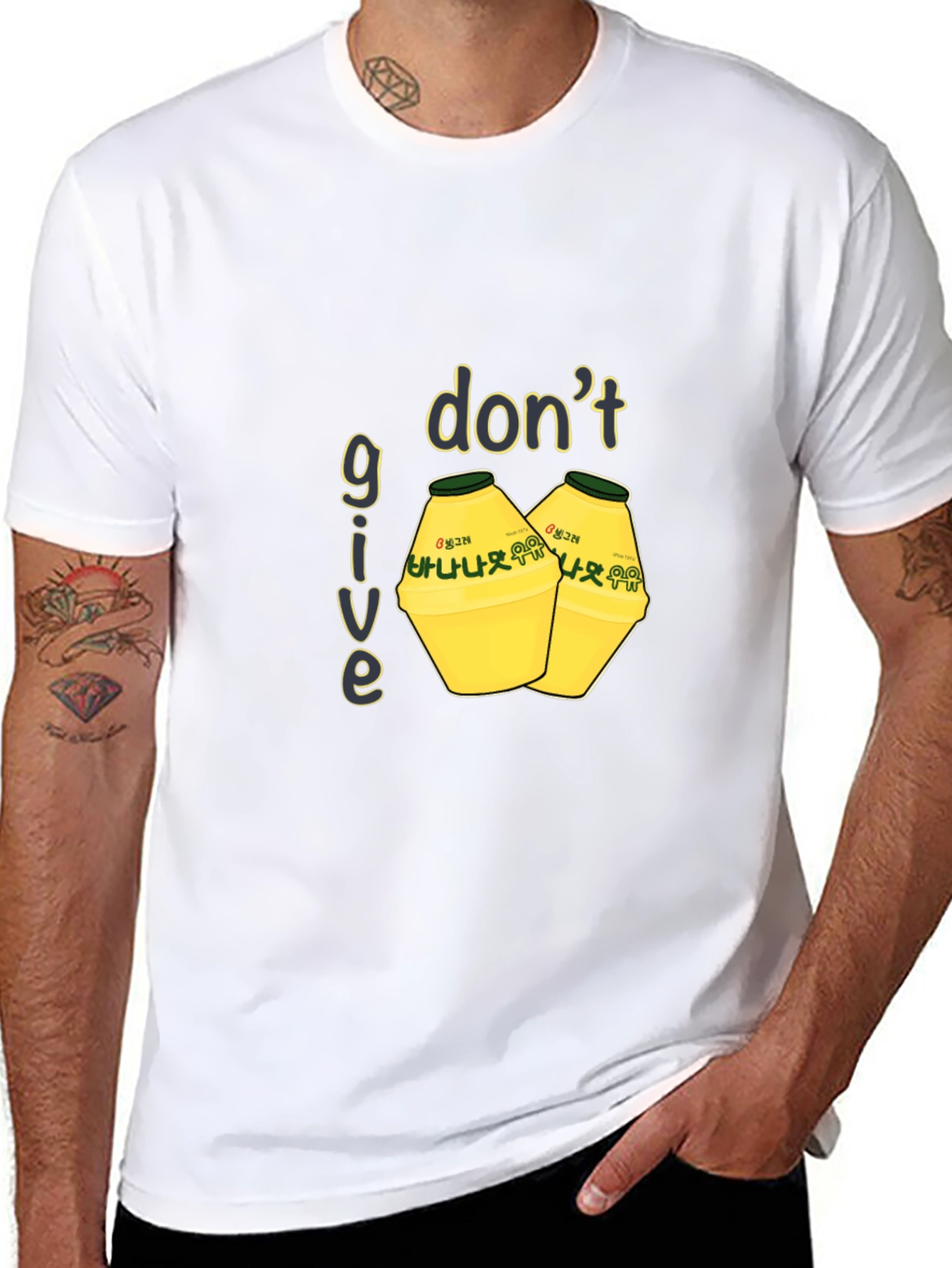 Dont Give Up Banana Milk T-Shirt