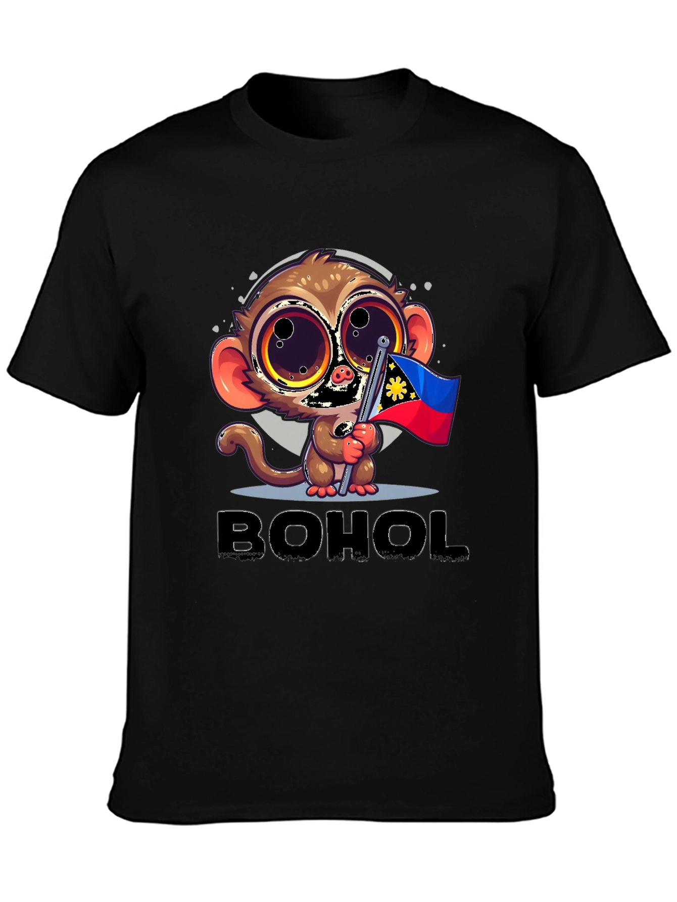 Bohol Tarsier Cartoon Graphic Tee