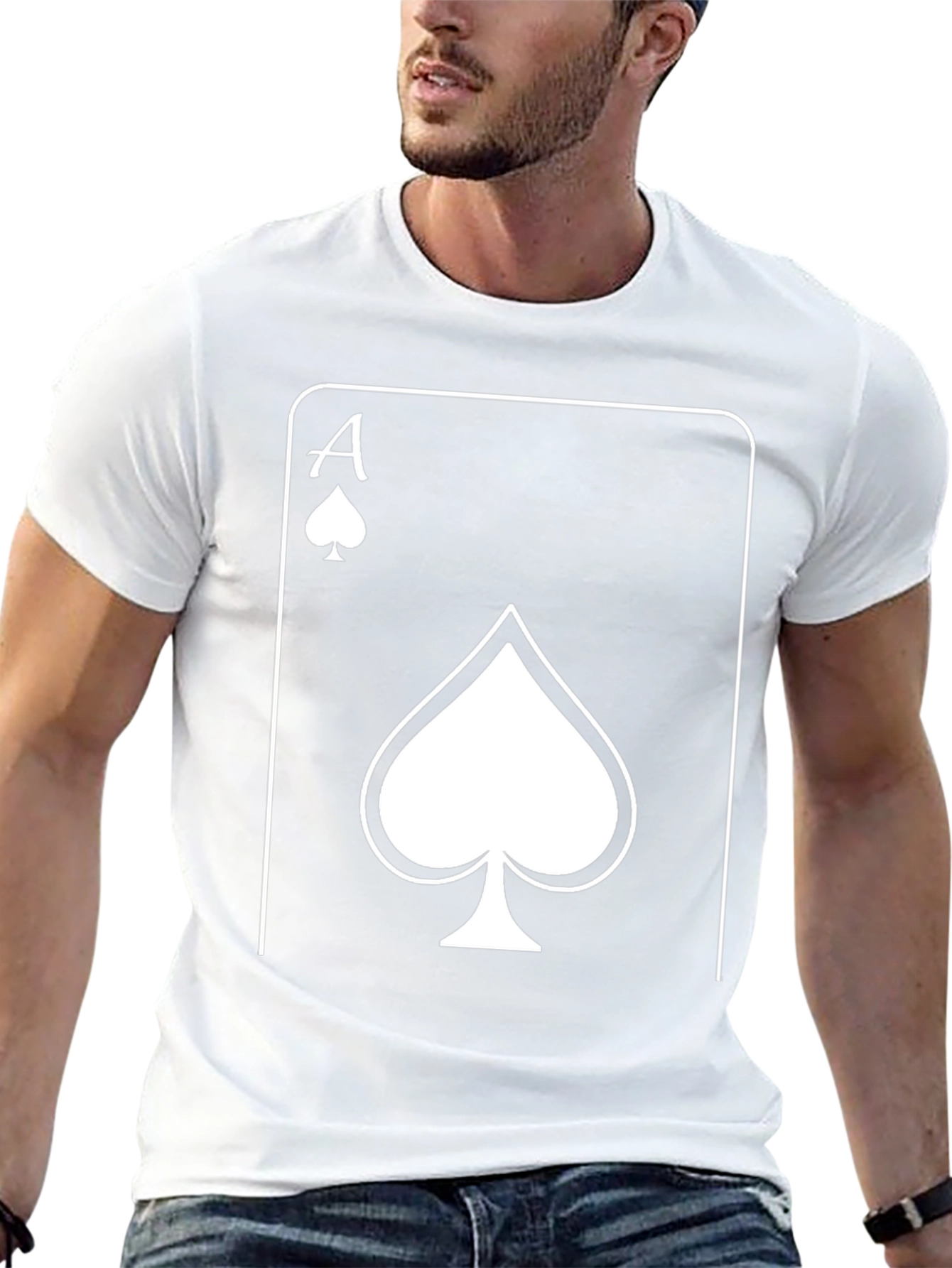 Ace of Spades Graphic Tee - Black Cotton T-Shirt
