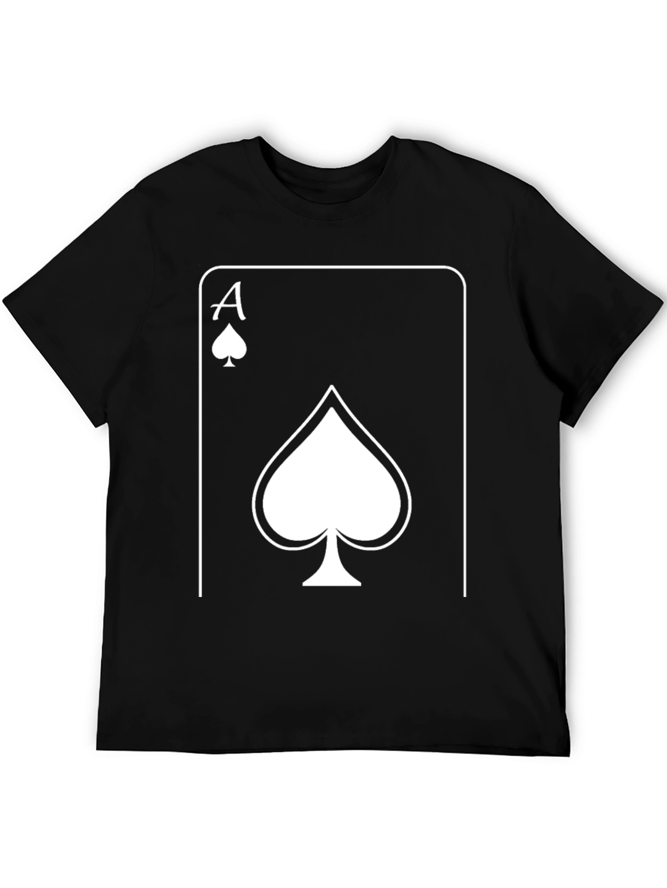 Ace of Spades Graphic Tee - Black Cotton T-Shirt