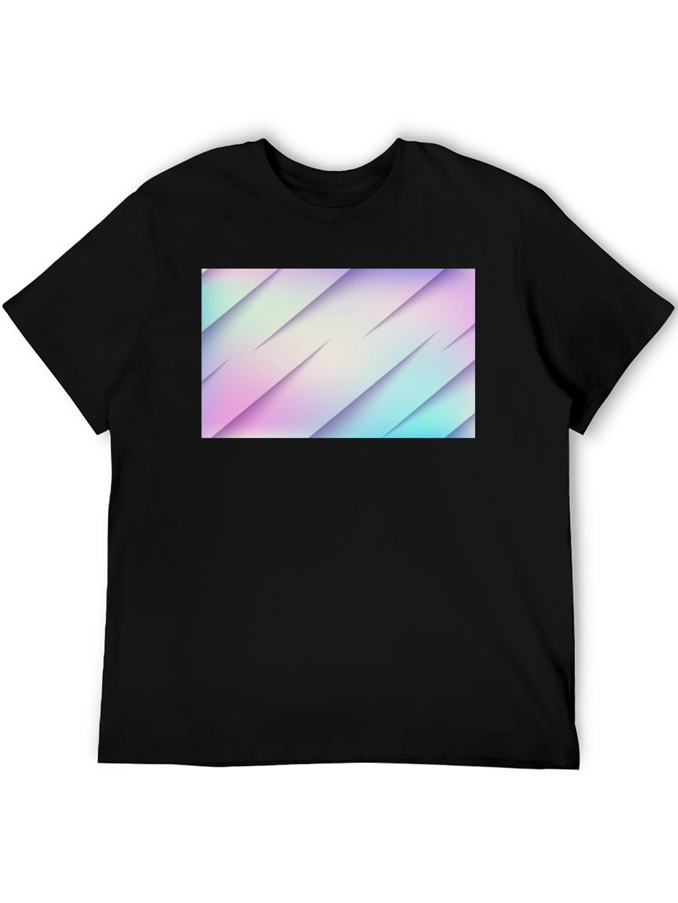 Abstract Black Graphic Tee - Modern Design
