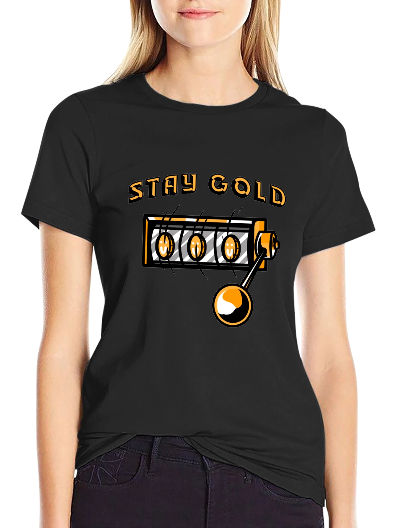Stay Gold T-Shirt - Slot Machine Graphic Tee
