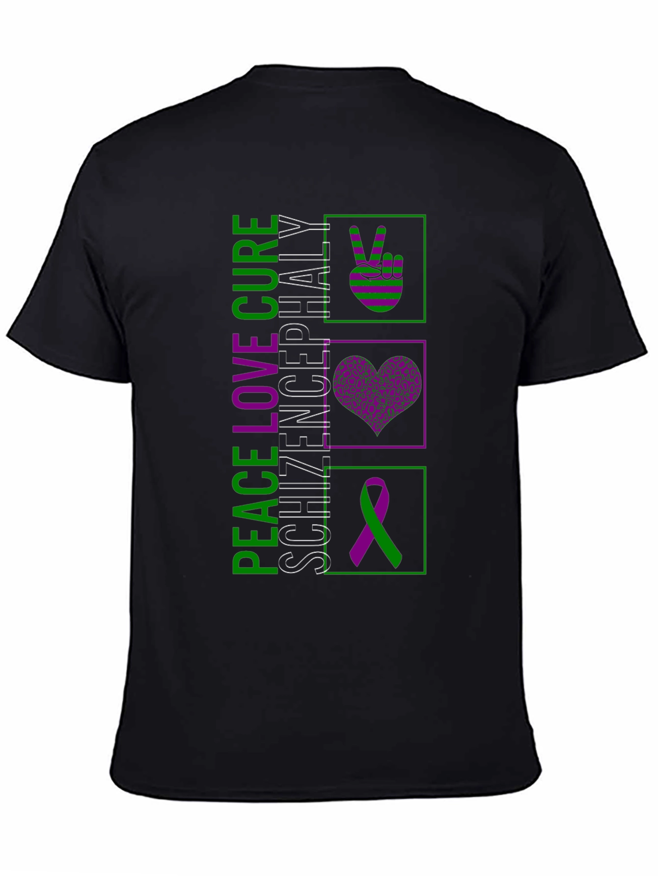 Peace Love Cure Schizophrenia Awareness T-Shirt
