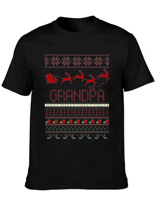 Grandpa Ugly Christmas Sweater T-Shirt