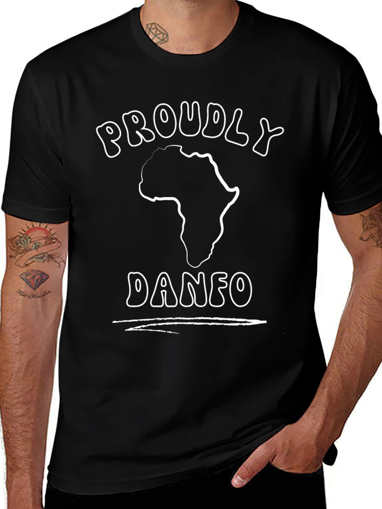 Proudly Danfo Africa Graphic Black T-Shirt