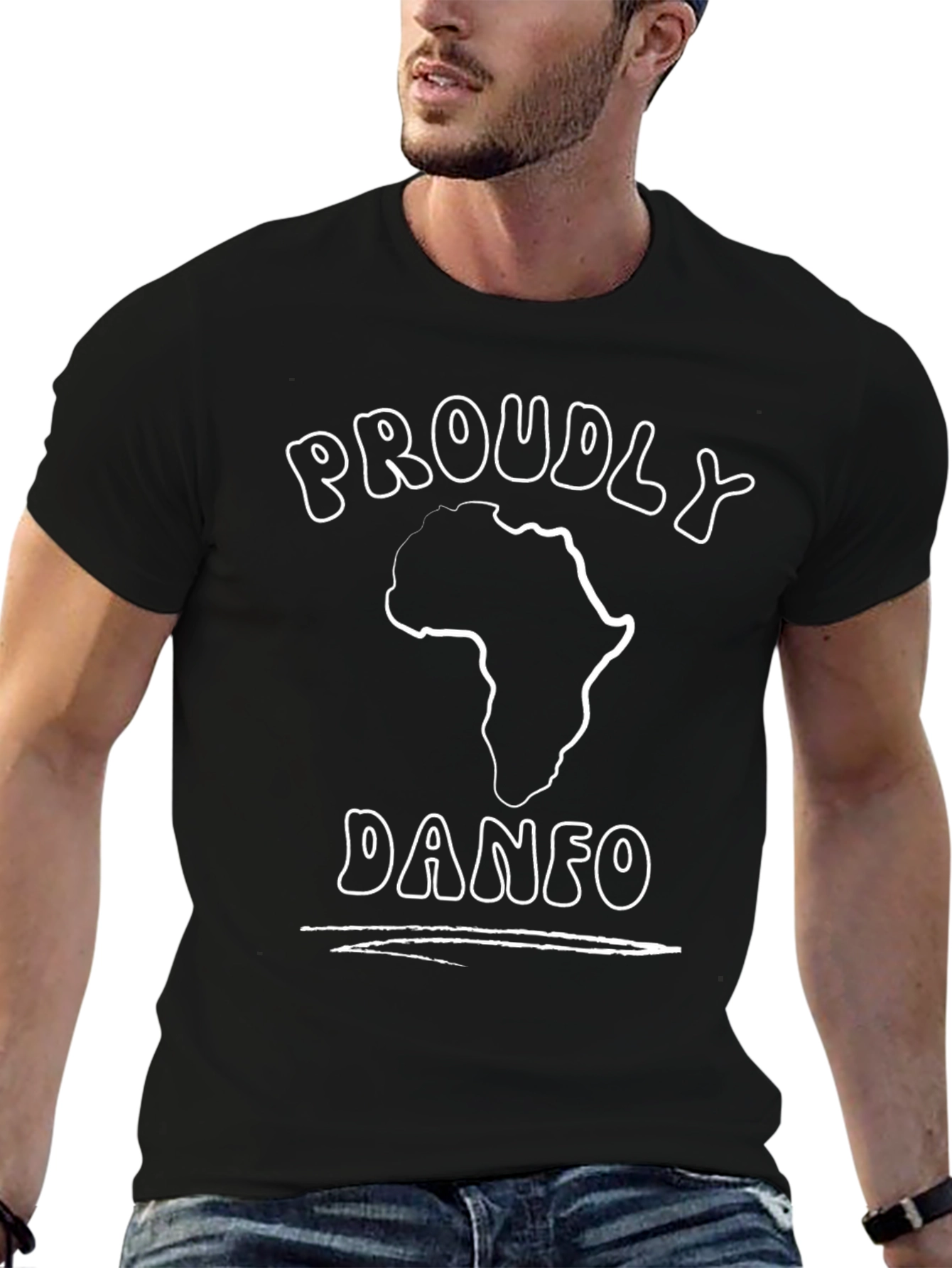 Proudly Danfo Africa Graphic Black T-Shirt
