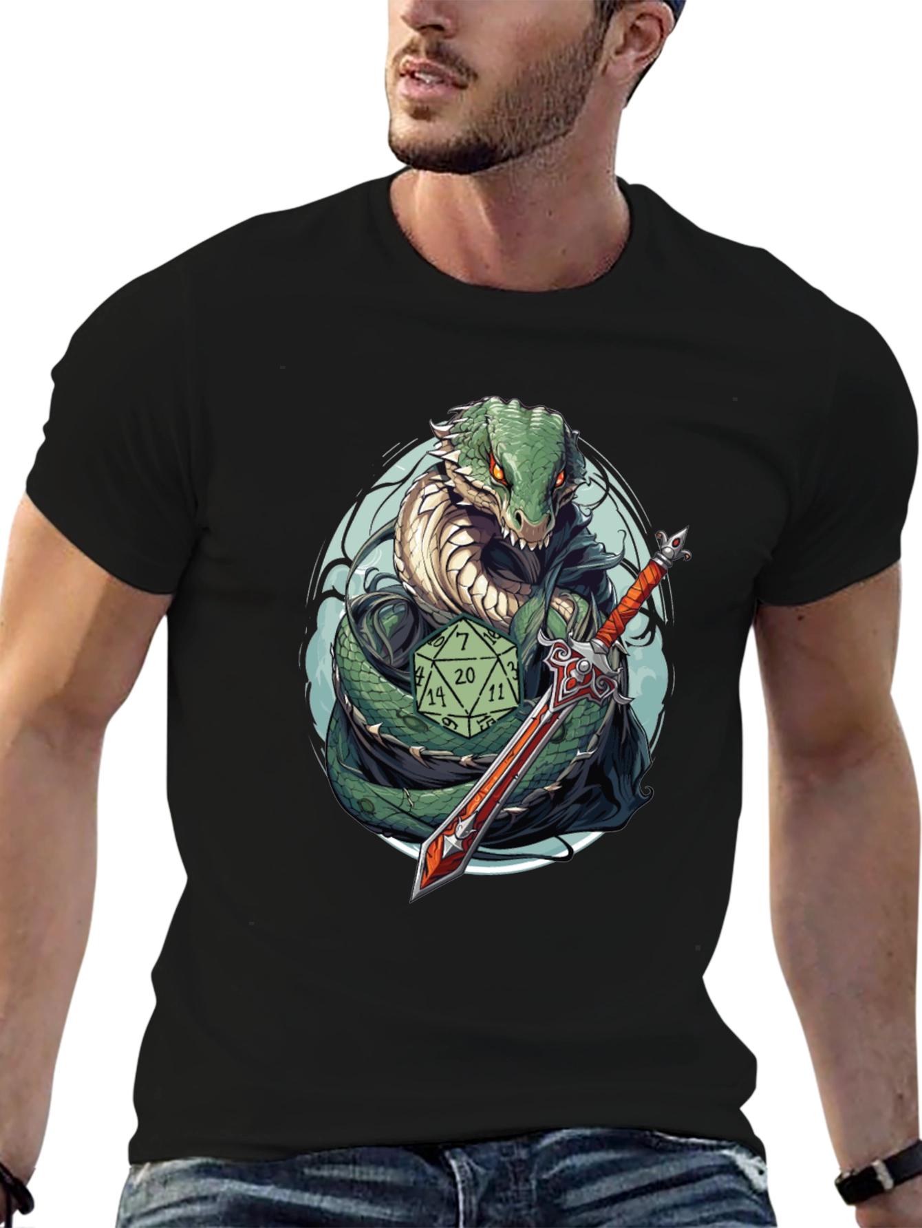 D&D Snake Warrior T-Shirt