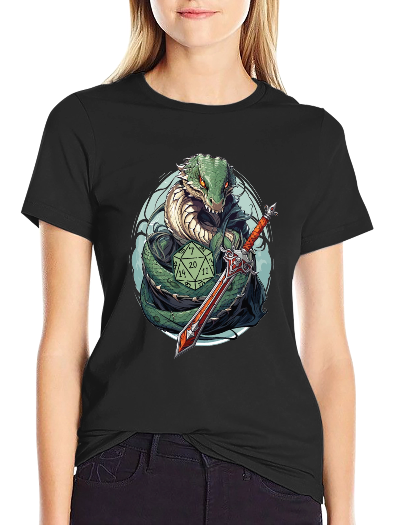 D&D Snake Warrior T-Shirt