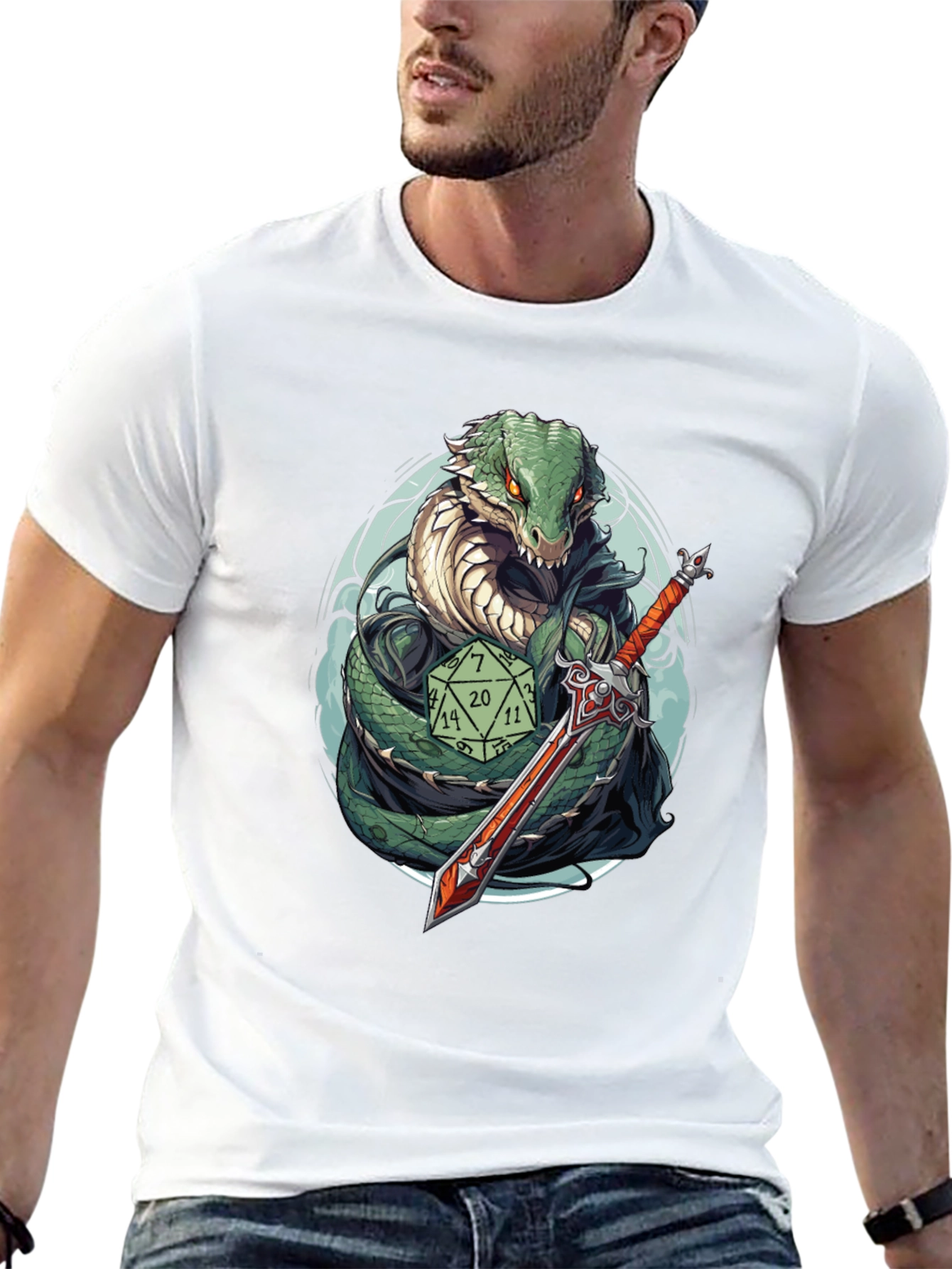 D&D Snake Warrior T-Shirt