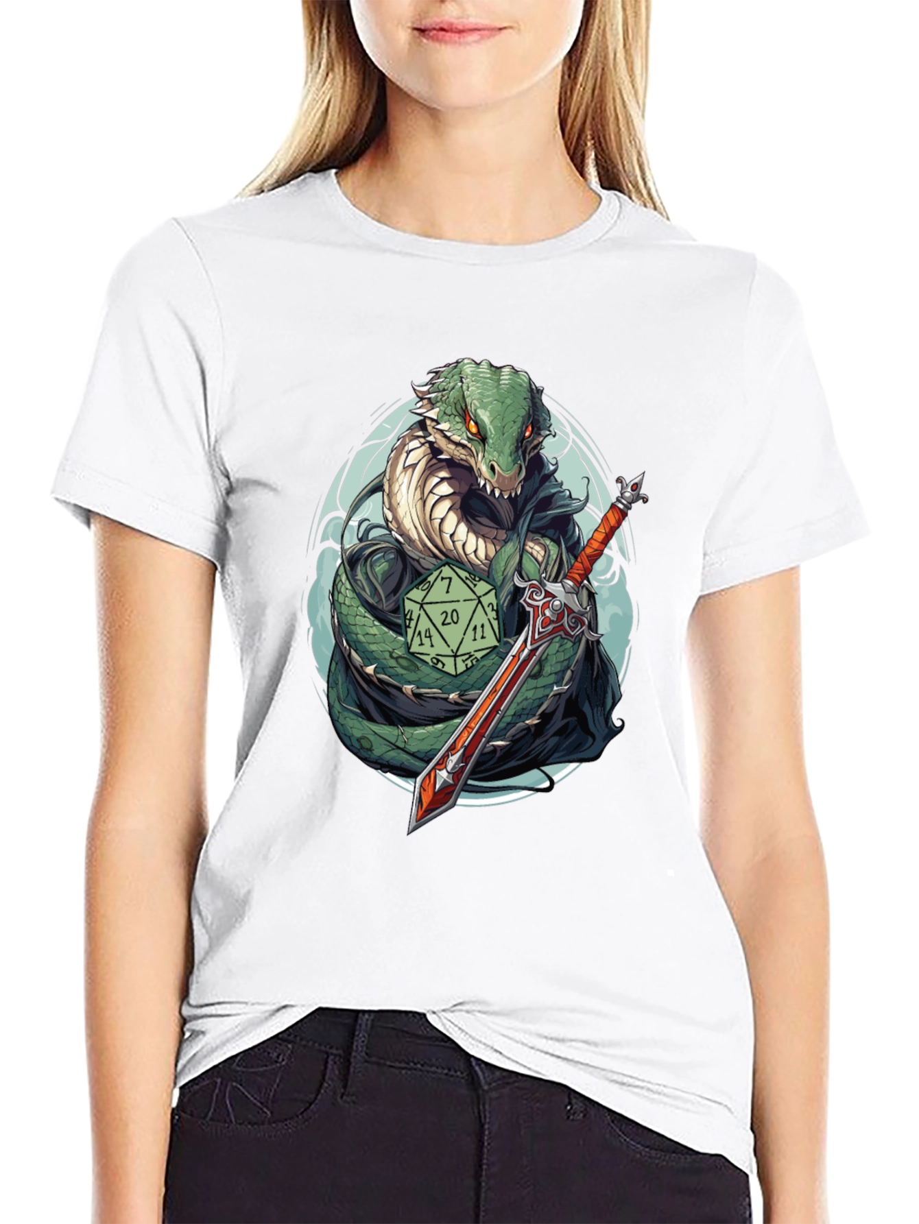 D&D Snake Warrior T-Shirt
