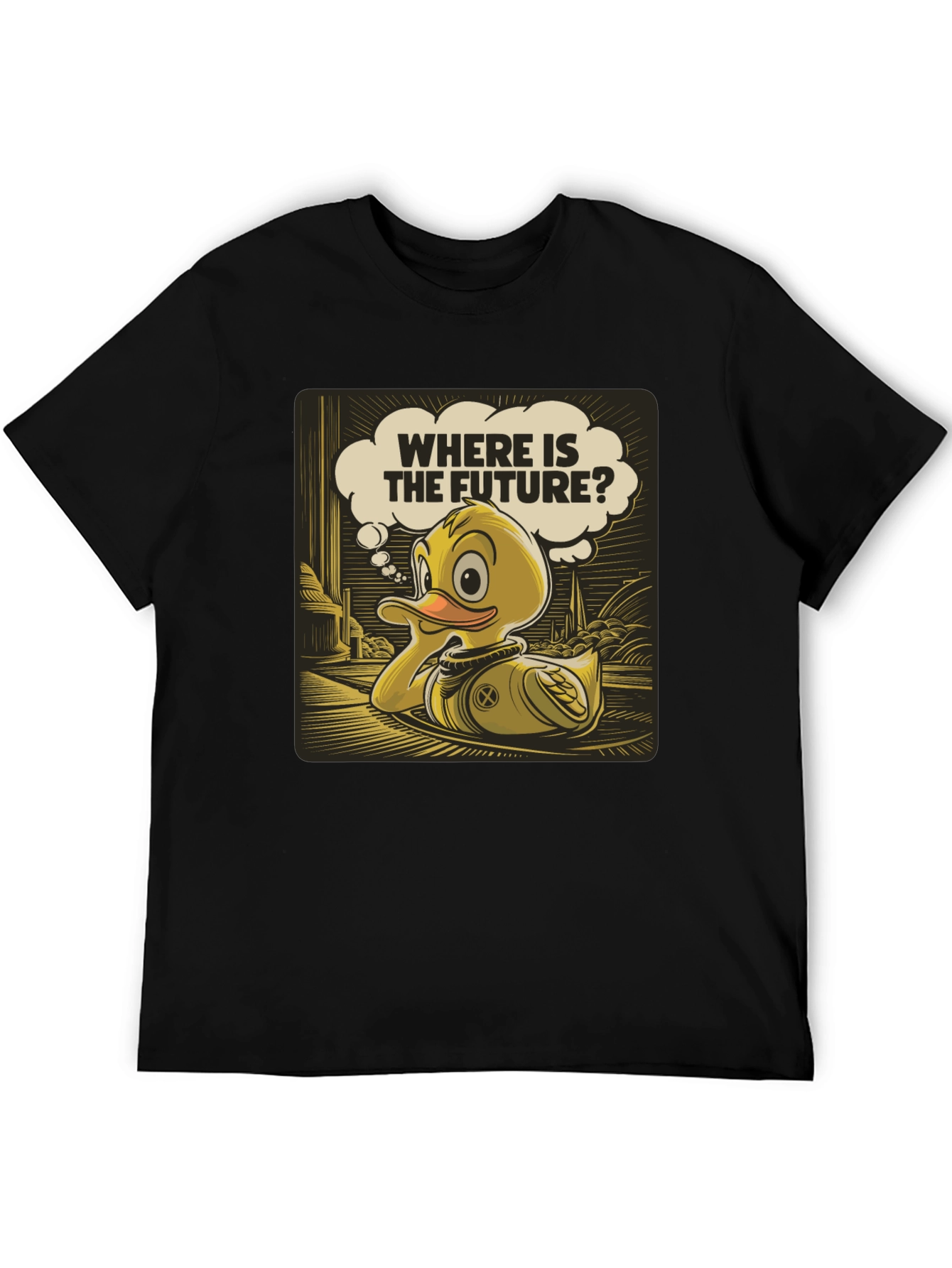Duck Space T-Shirt - Where is the Future?