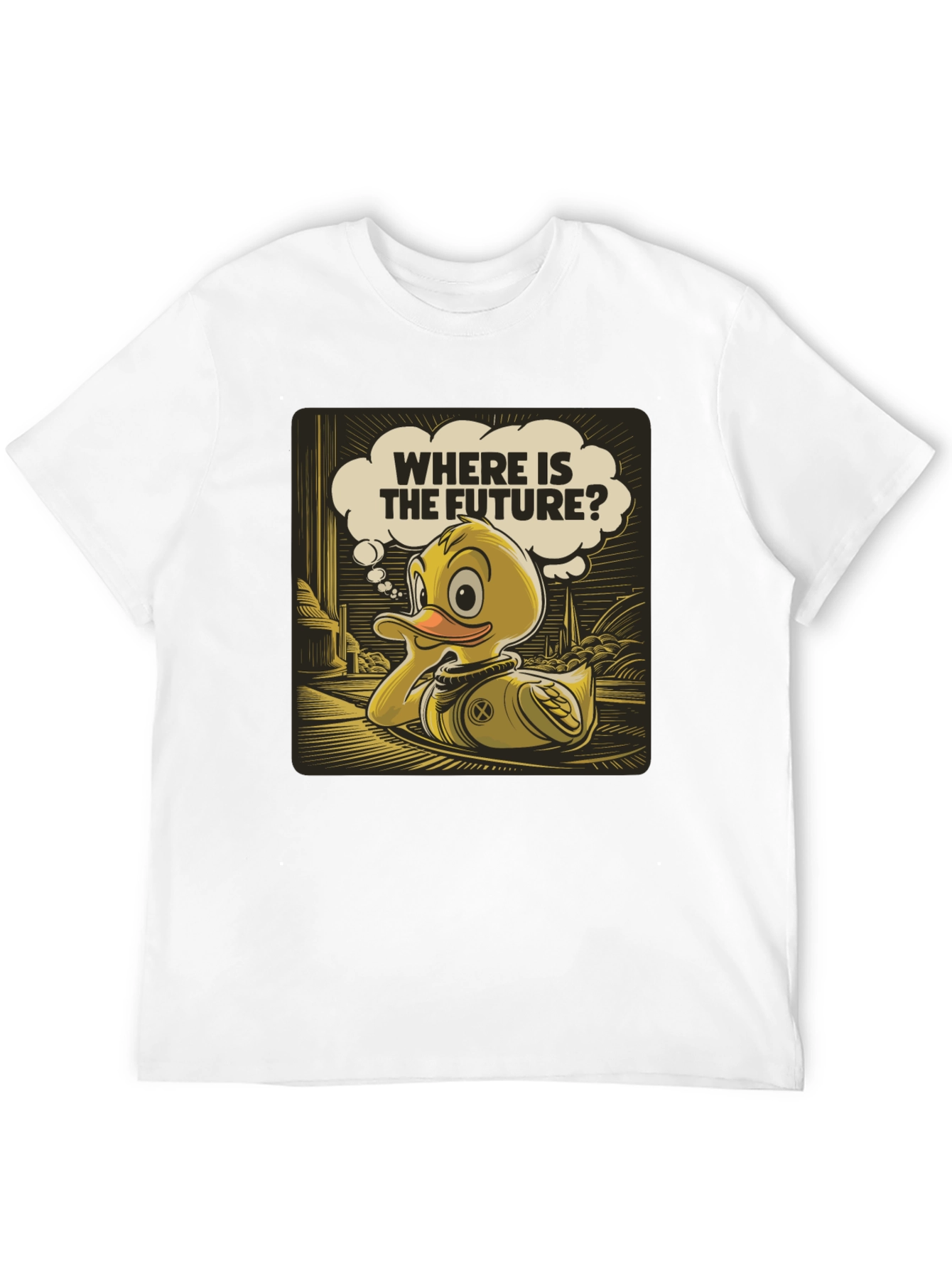Duck Space T-Shirt - Where is the Future?