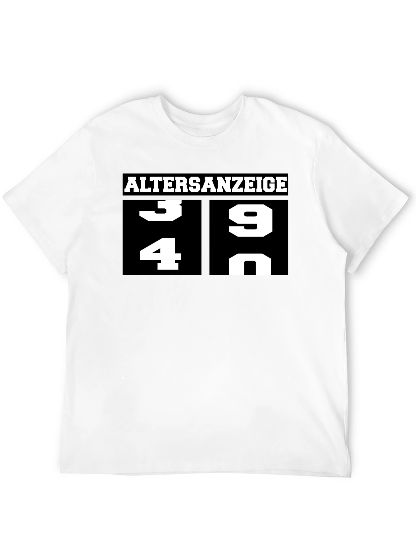 Funny Age Display Graphic T-Shirt