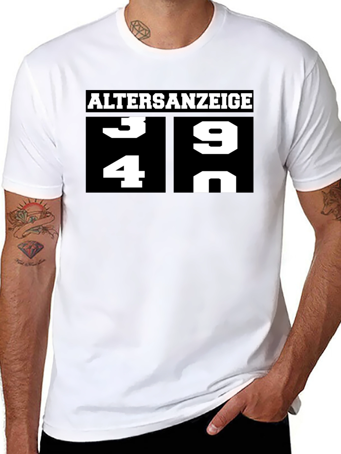 Funny Age Display Graphic T-Shirt