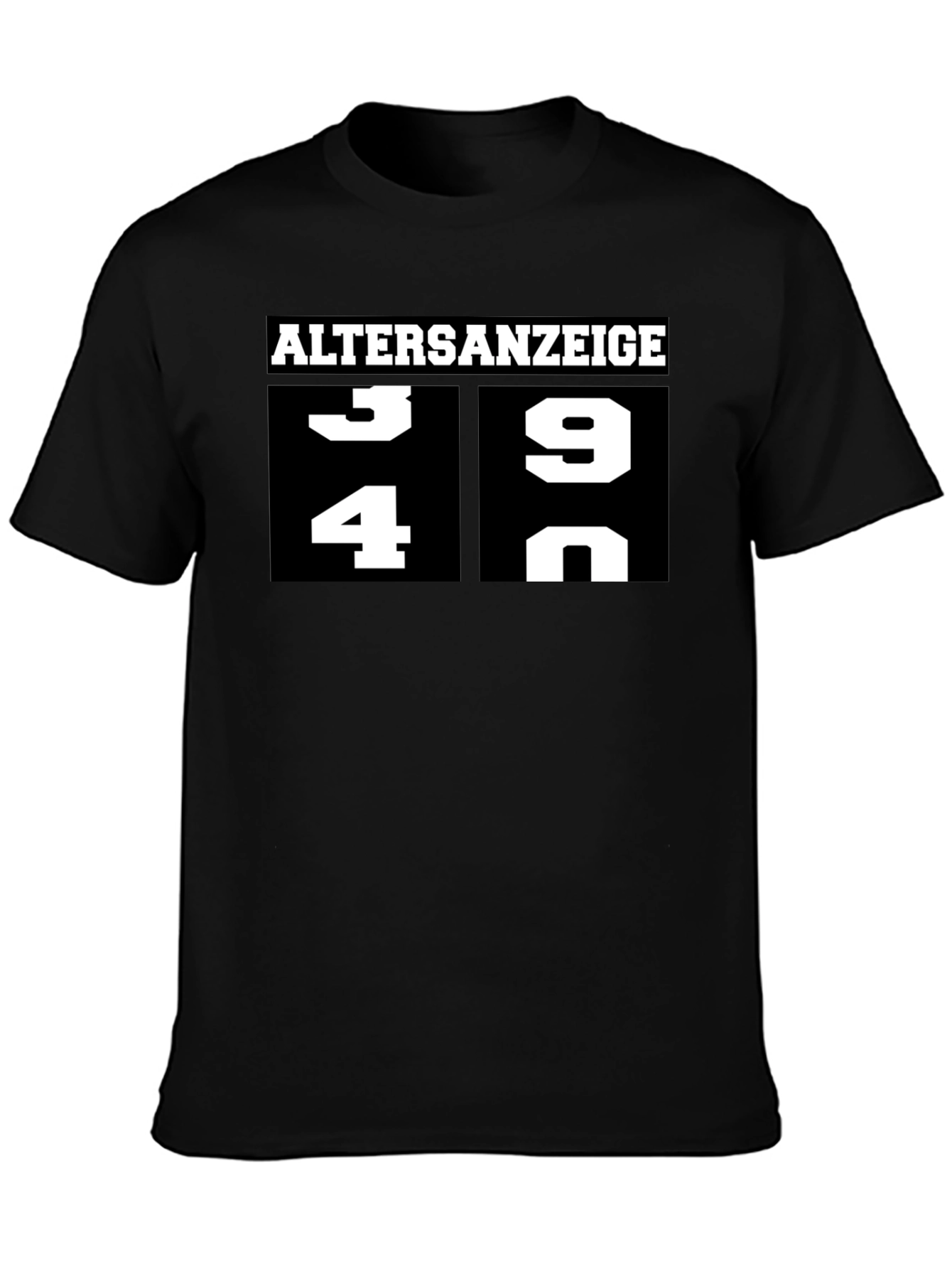Funny Age Display Graphic T-Shirt