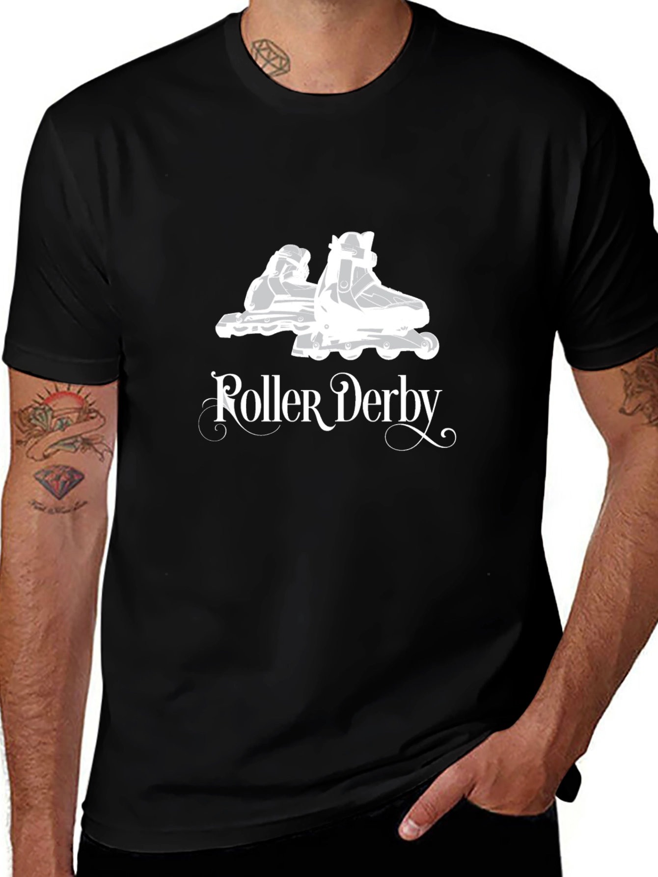 Roller Derby T-Shirt - Black Graphic Tee