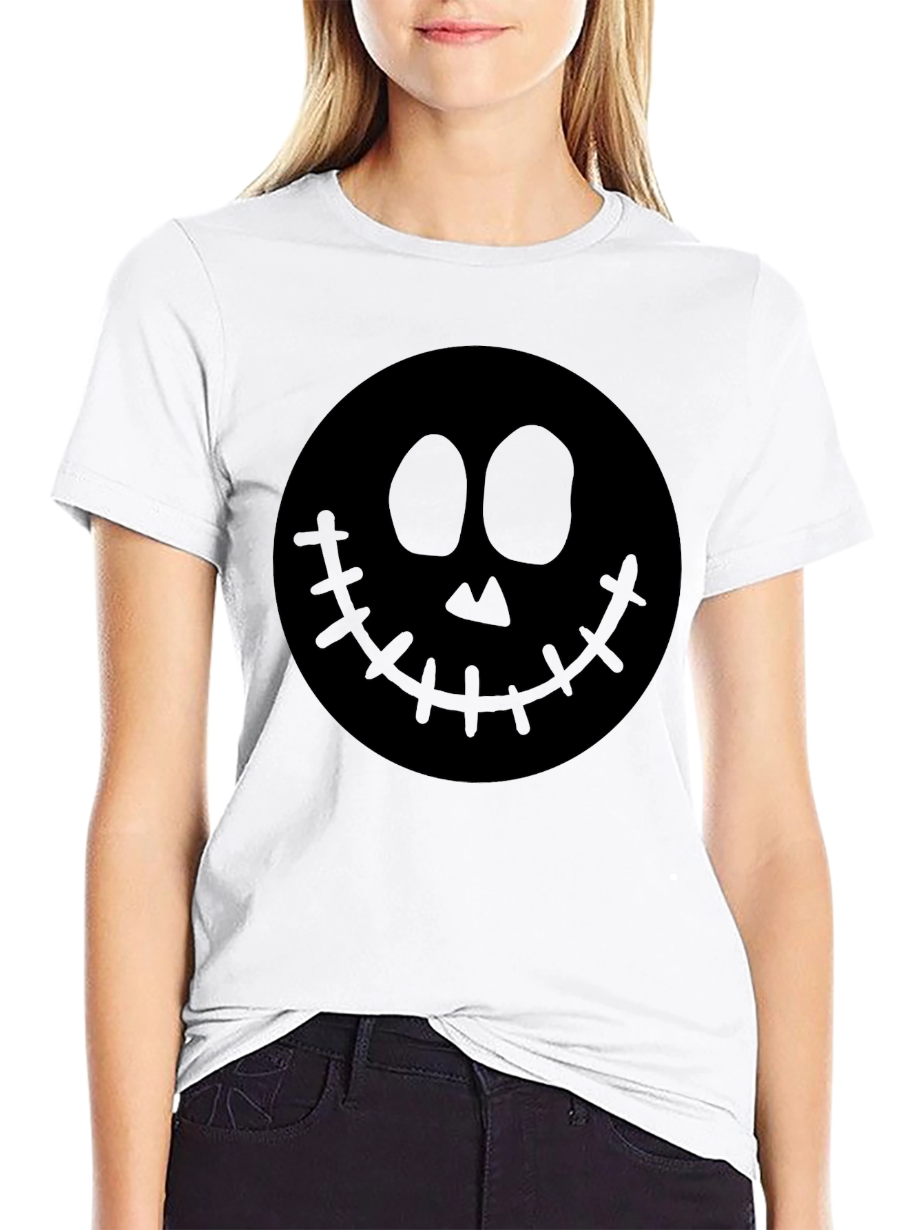Spooky Smile Black Graphic Tee