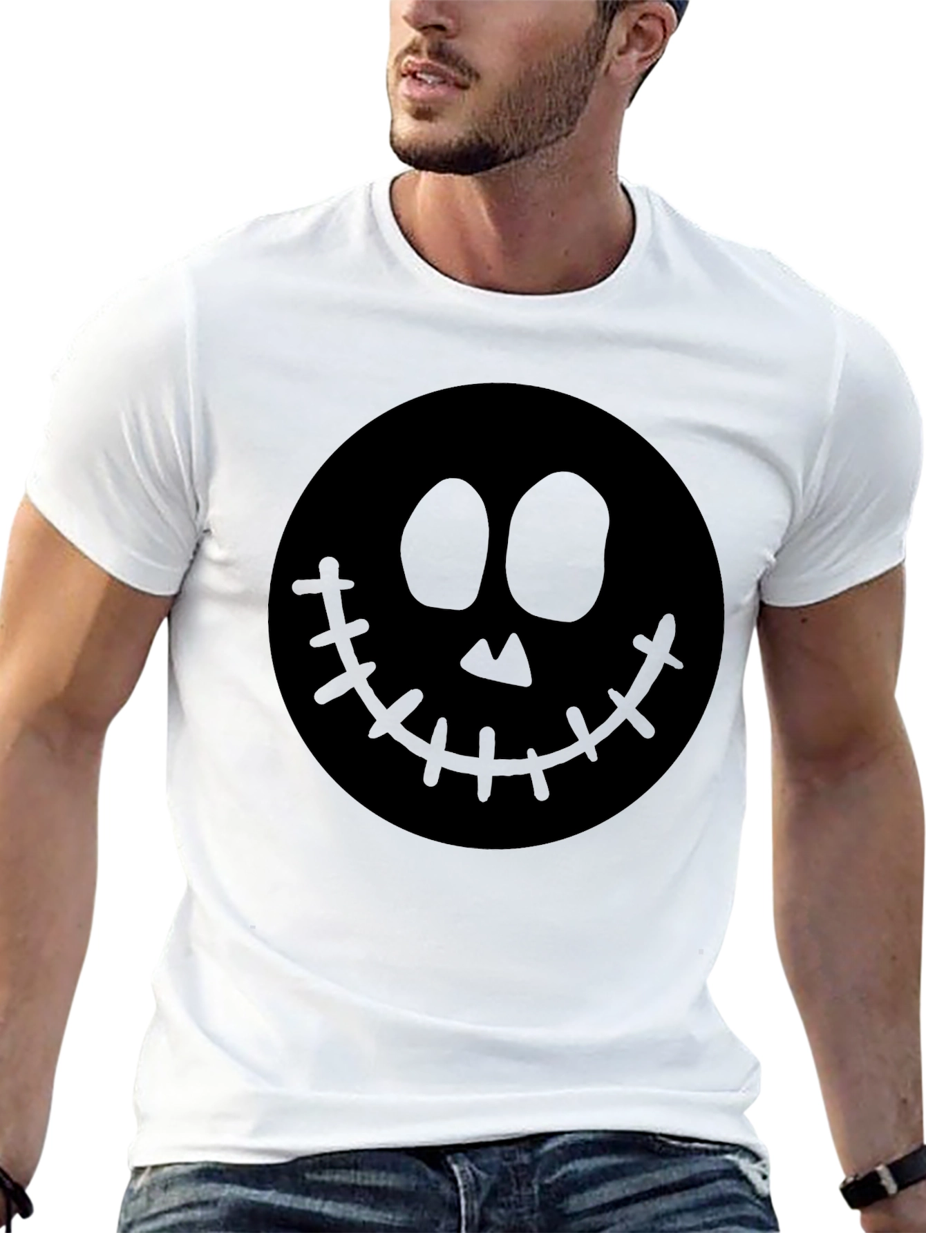 Spooky Smile Black Graphic Tee