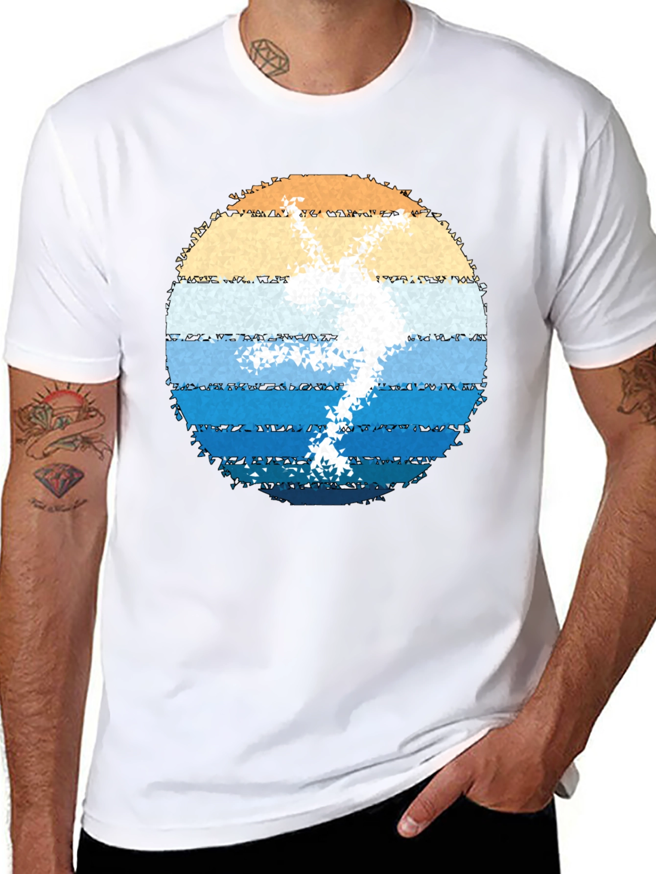 Retro Skier Graphic T-Shirt