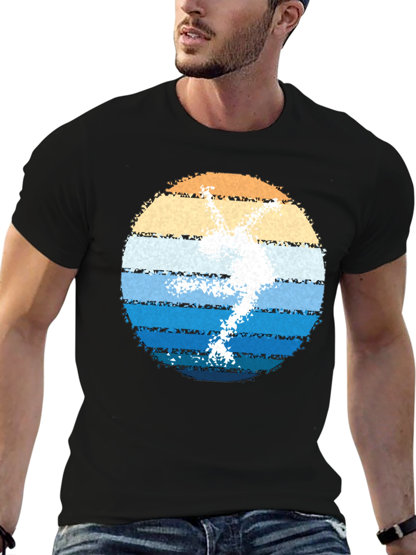 Retro Skier Graphic T-Shirt