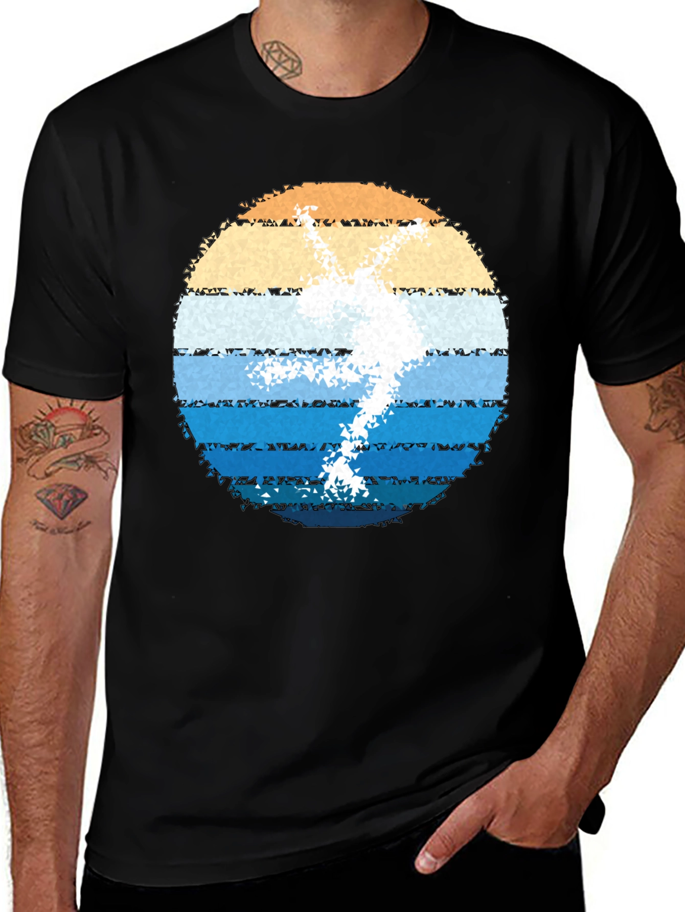Retro Skier Graphic T-Shirt