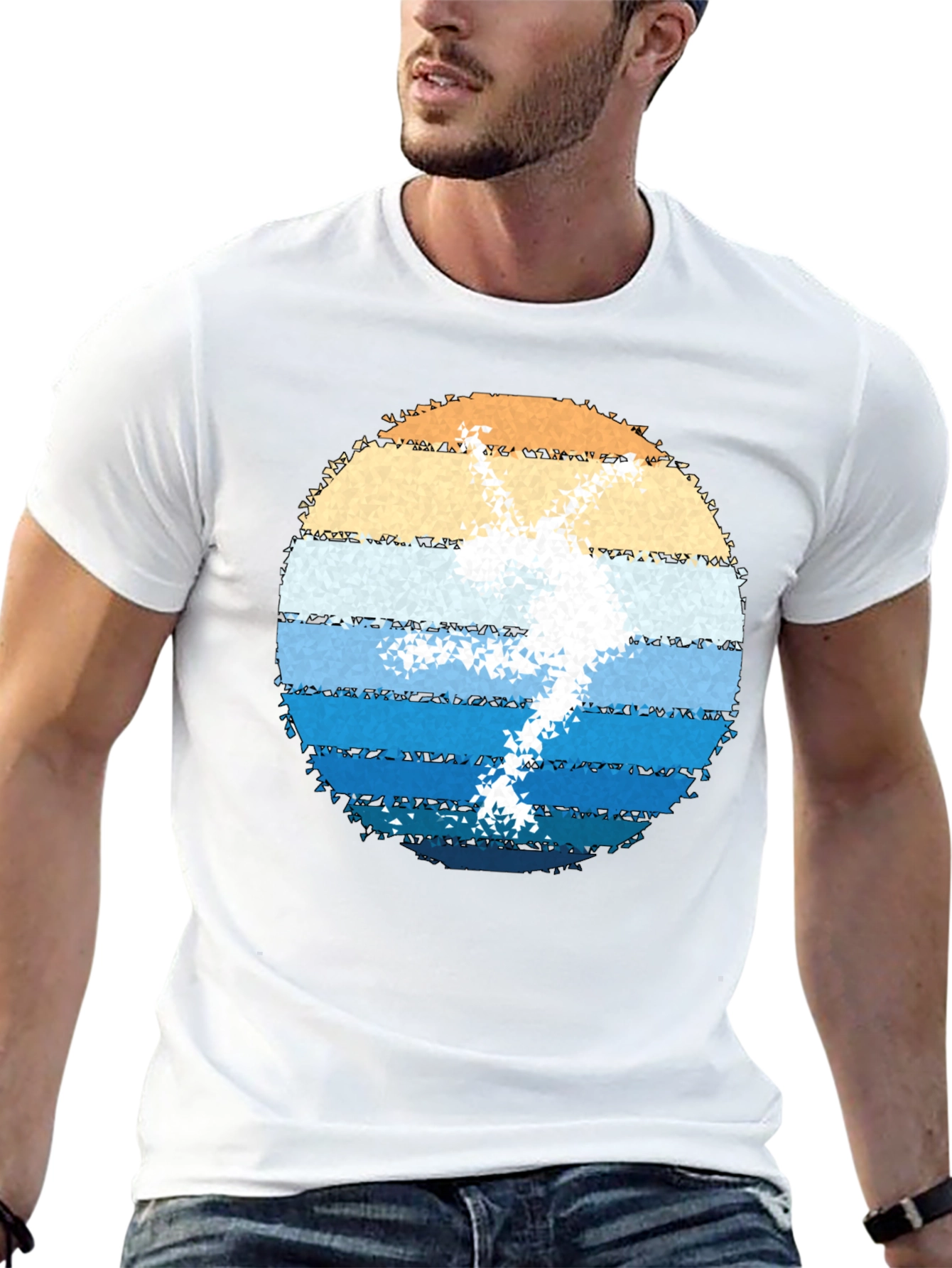Retro Skier Graphic T-Shirt