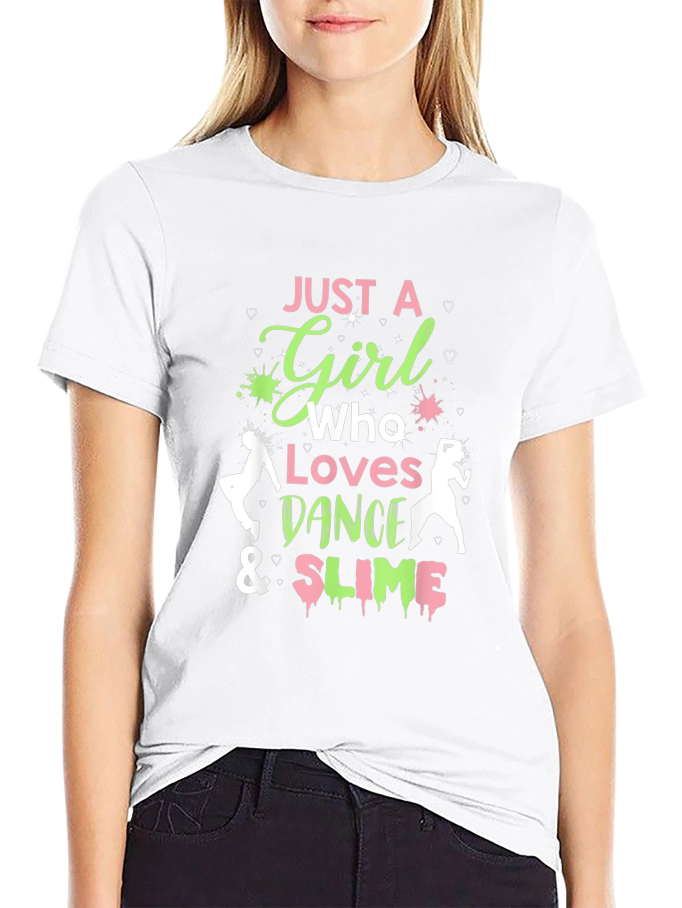 Girls Dance & Slime T-Shirt - Fun Graphic Tee