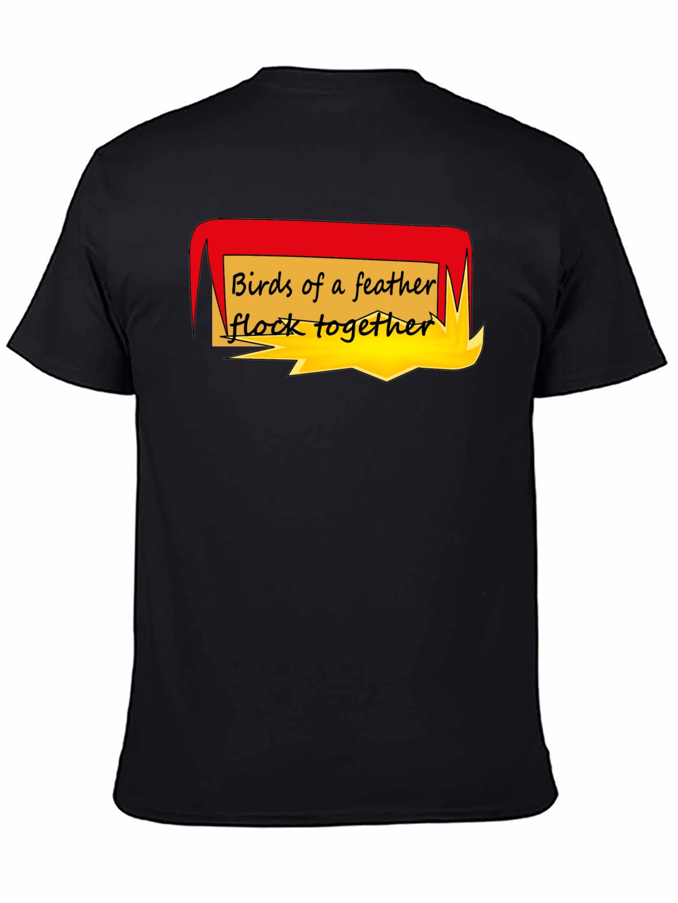 Birds of a Feather T-Shirt - Black Crew Neck