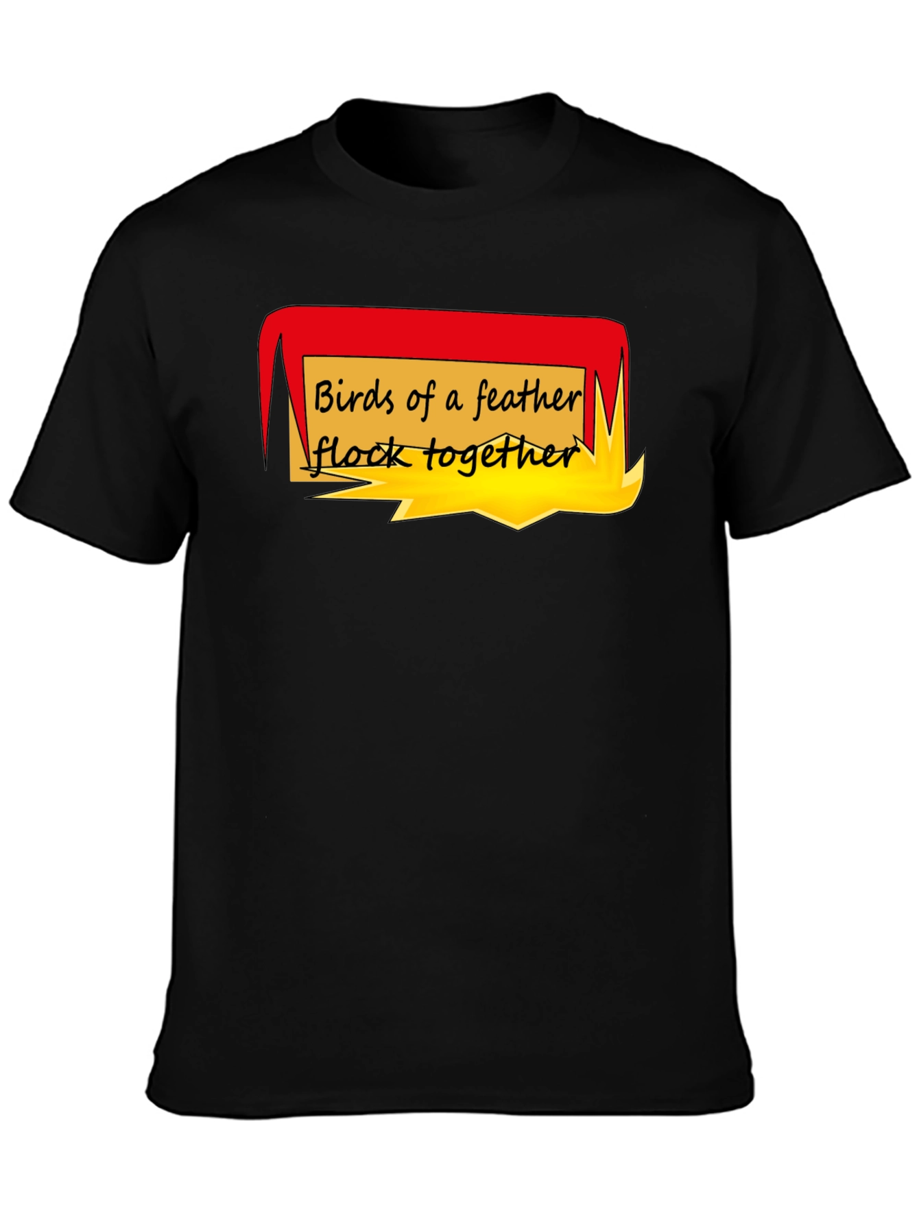 Birds of a Feather T-Shirt - Black Crew Neck