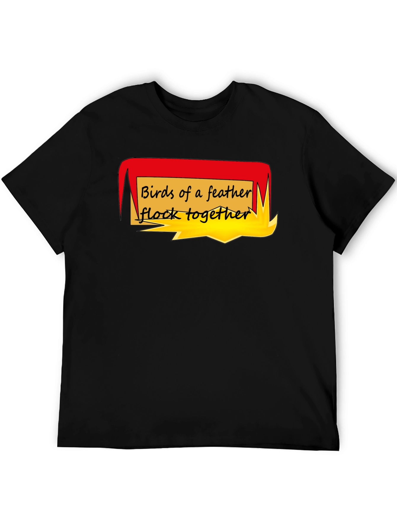 Birds of a Feather T-Shirt - Black Crew Neck