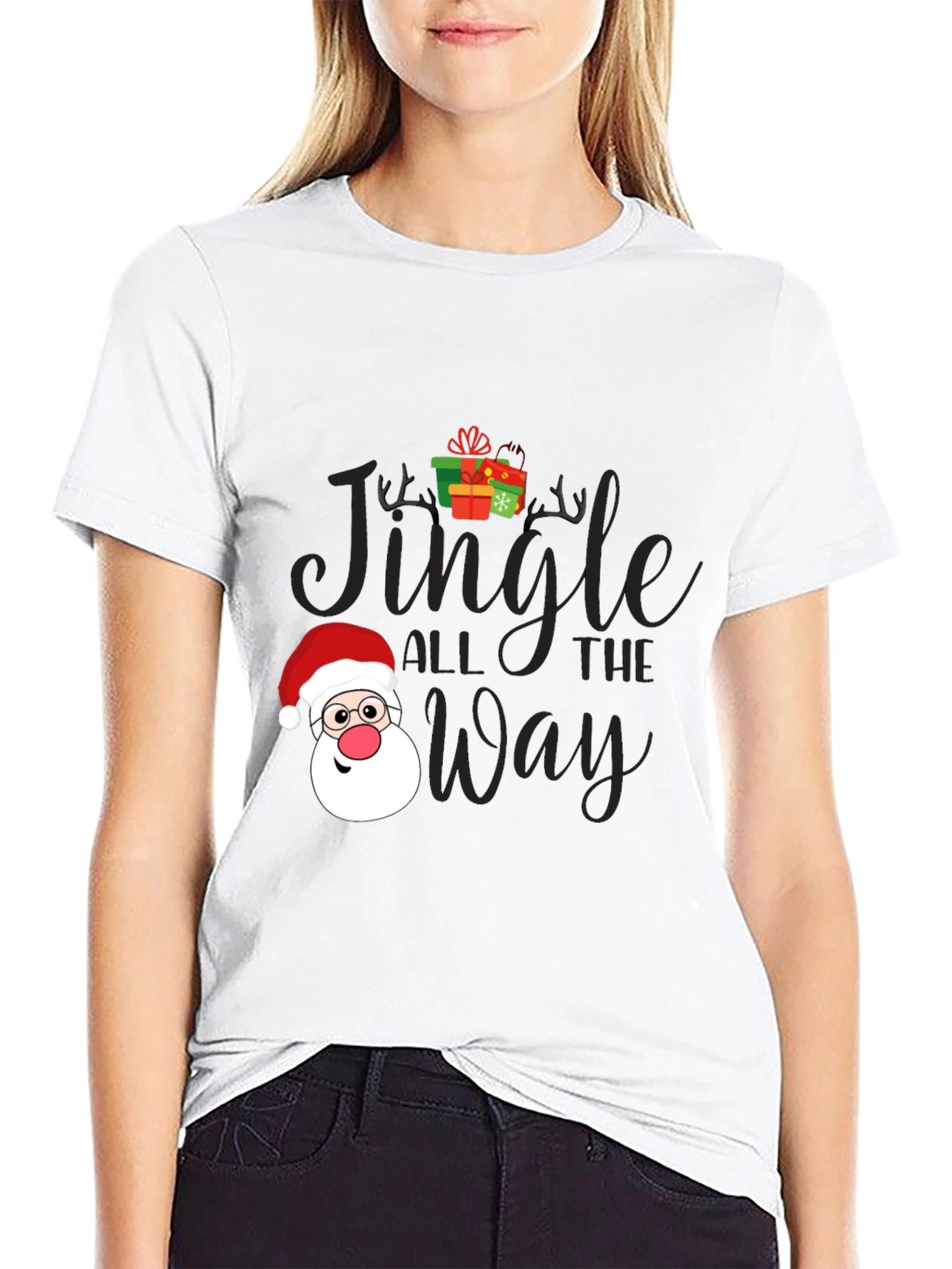 Jingle All The Way Santa Christmas T-Shirt