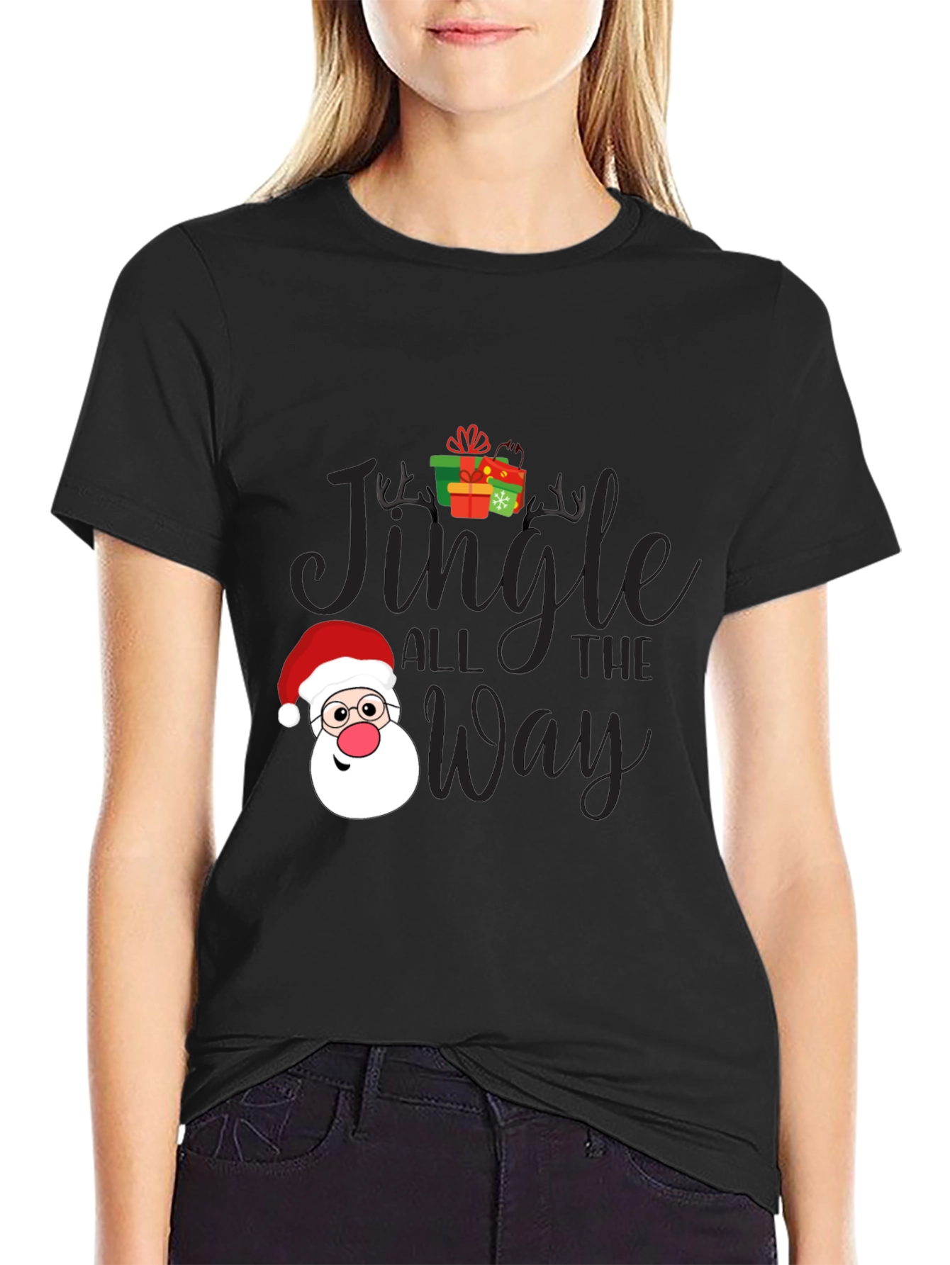 Jingle All The Way Santa Christmas T-Shirt