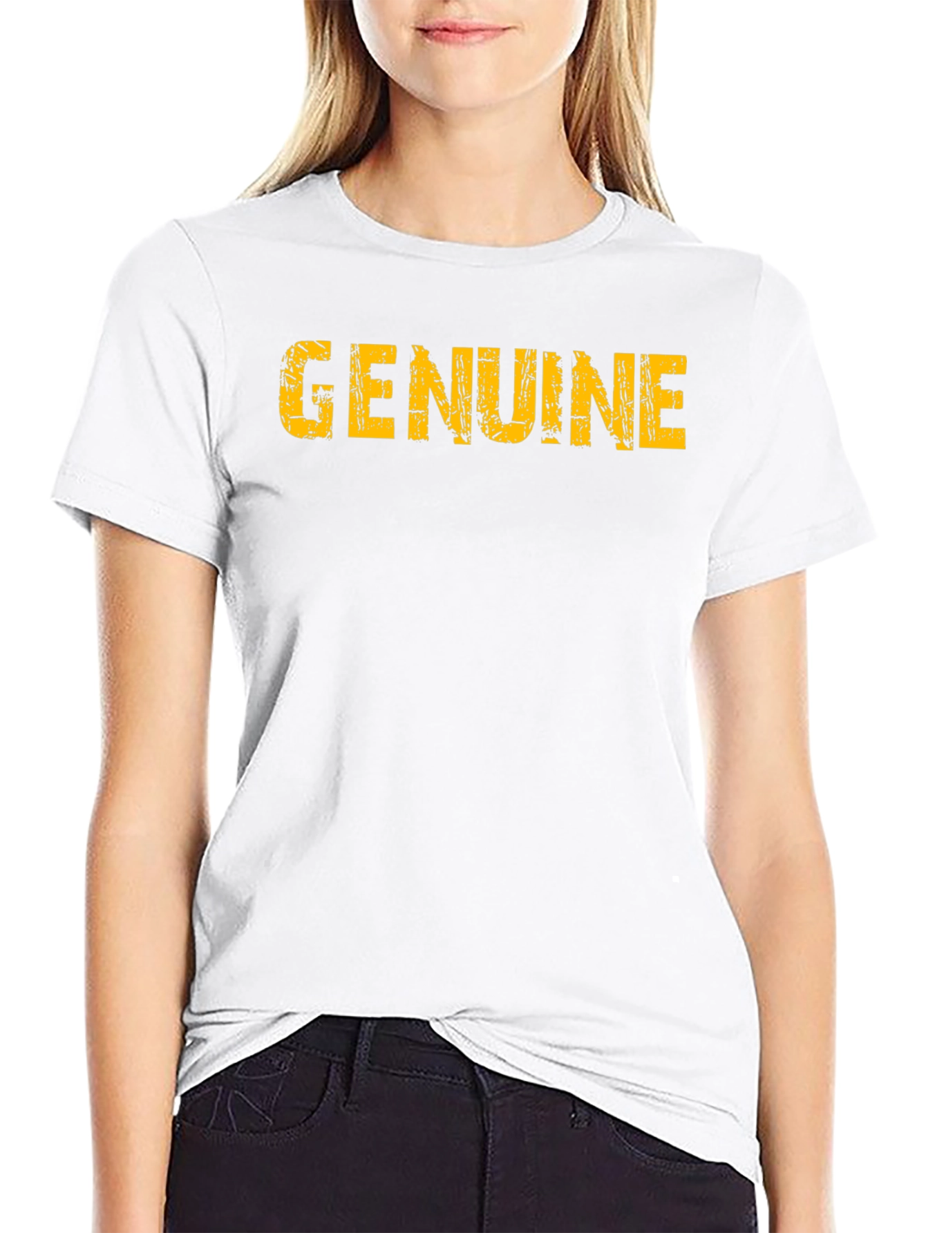 Mens Genuine Graphic Black T-Shirt