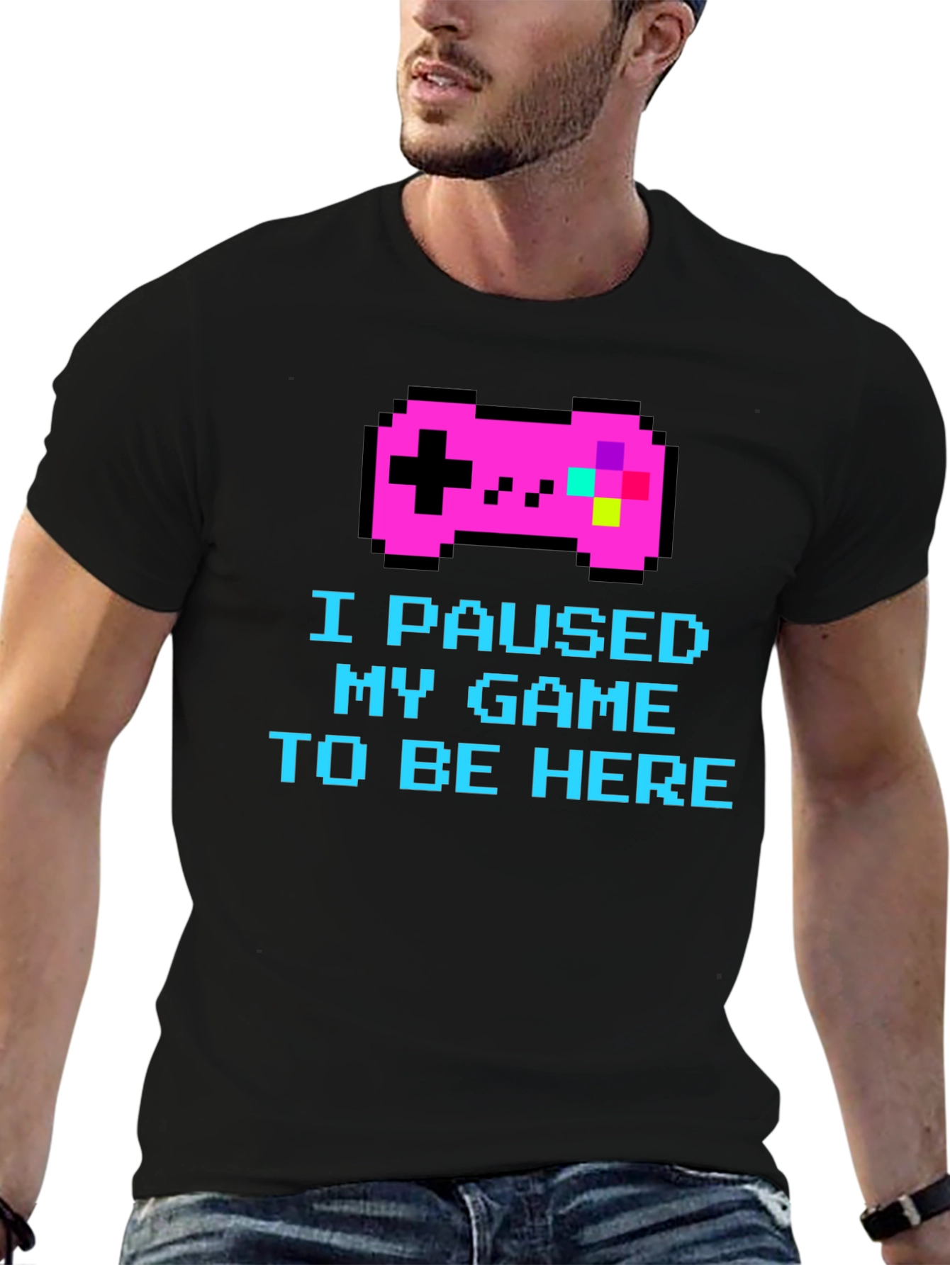 I Paused My Game Pixel T-Shirt