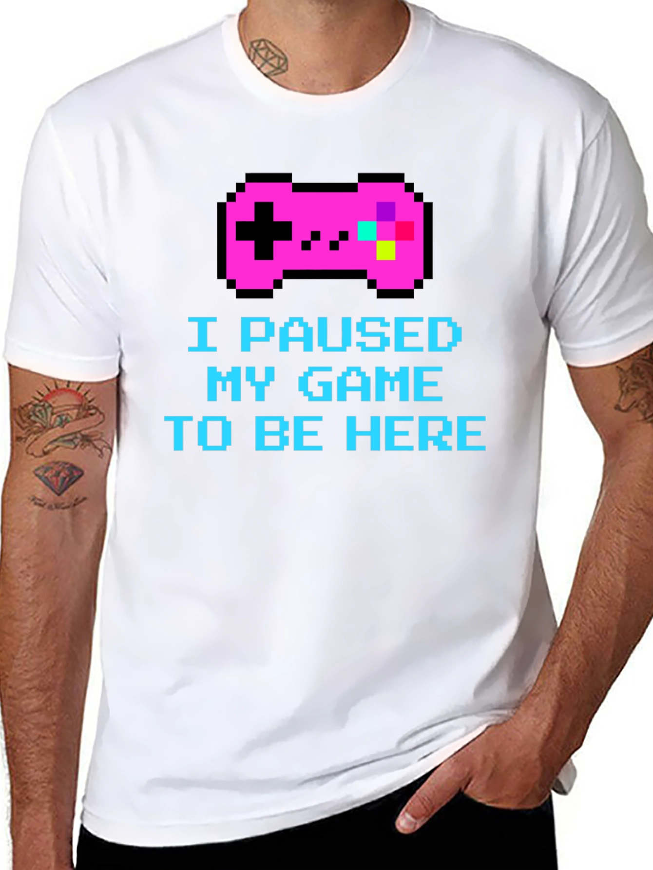 I Paused My Game Pixel T-Shirt