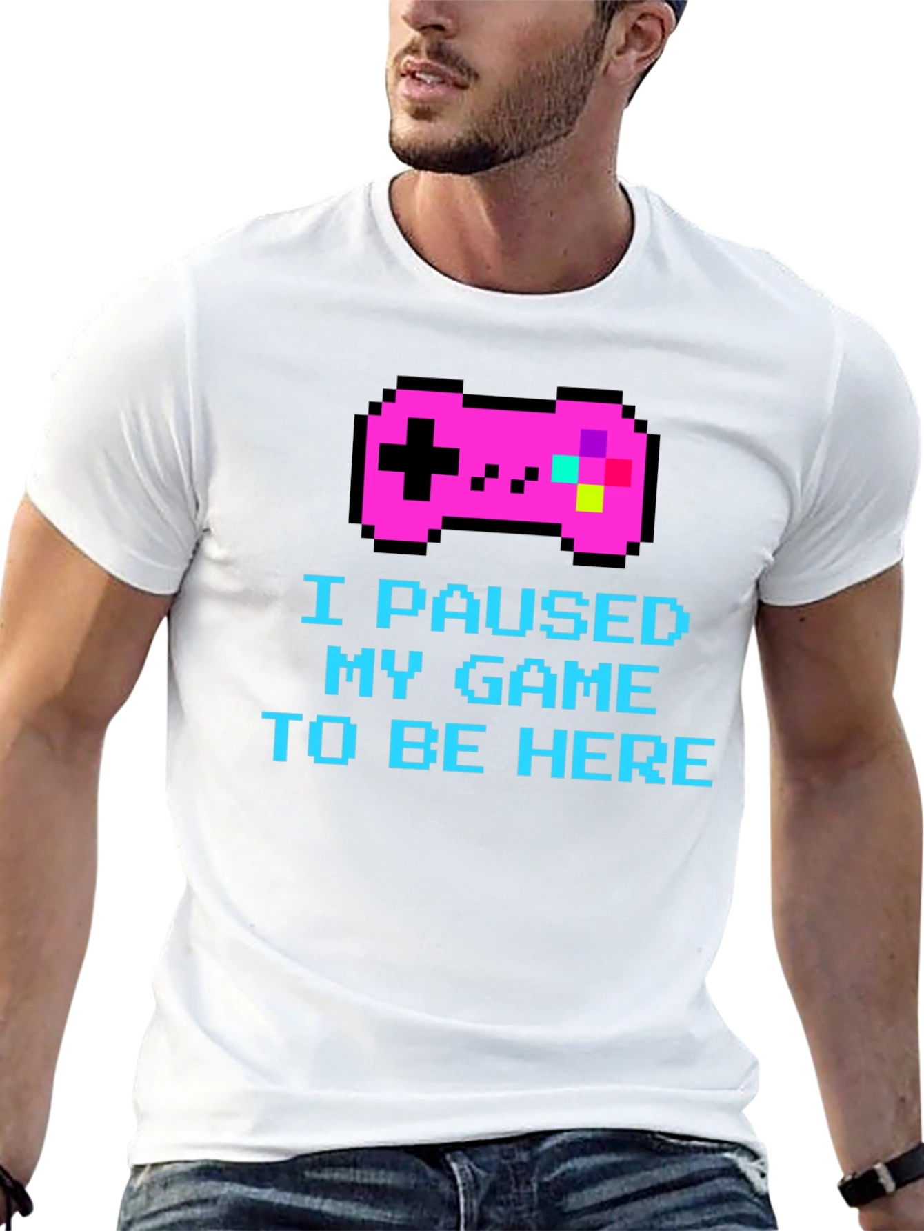 I Paused My Game Pixel T-Shirt