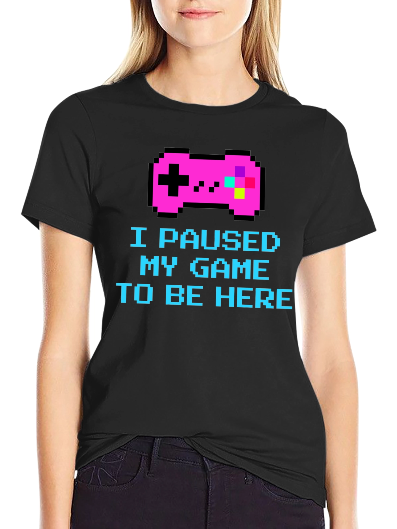 I Paused My Game Pixel T-Shirt
