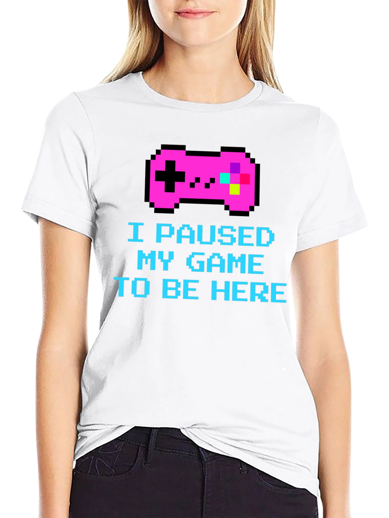 I Paused My Game Pixel T-Shirt
