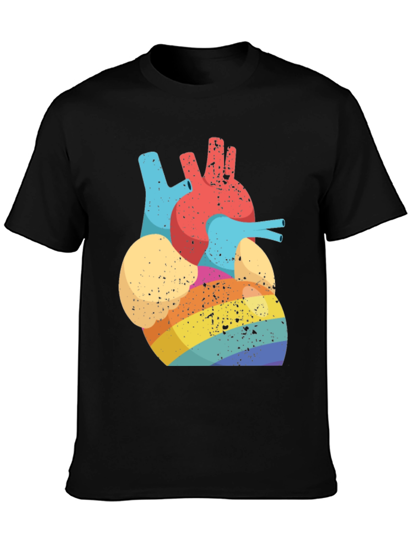 Rainbow Heart Anatomy T-Shirt